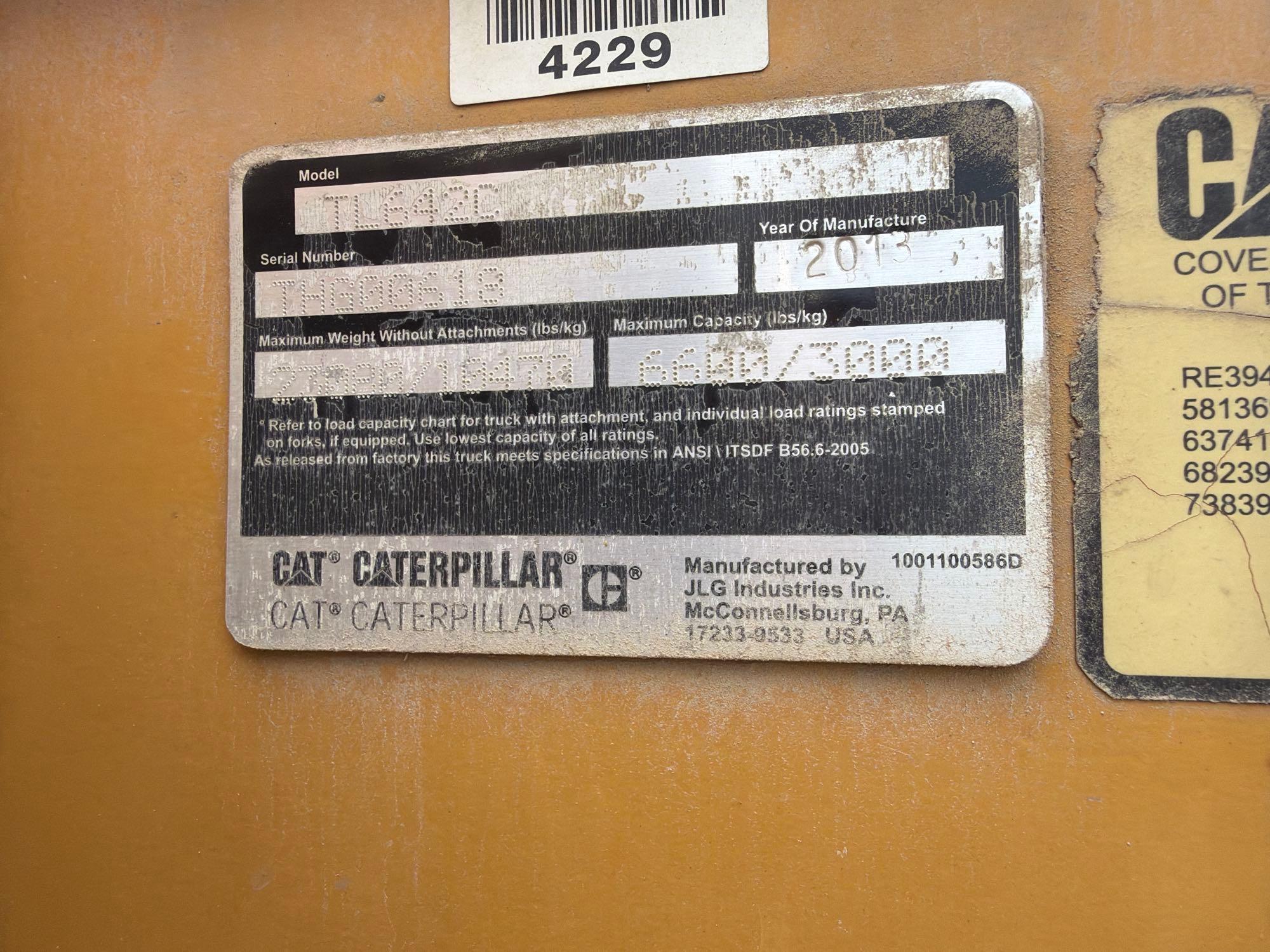 2013 Caterpillar TL642C