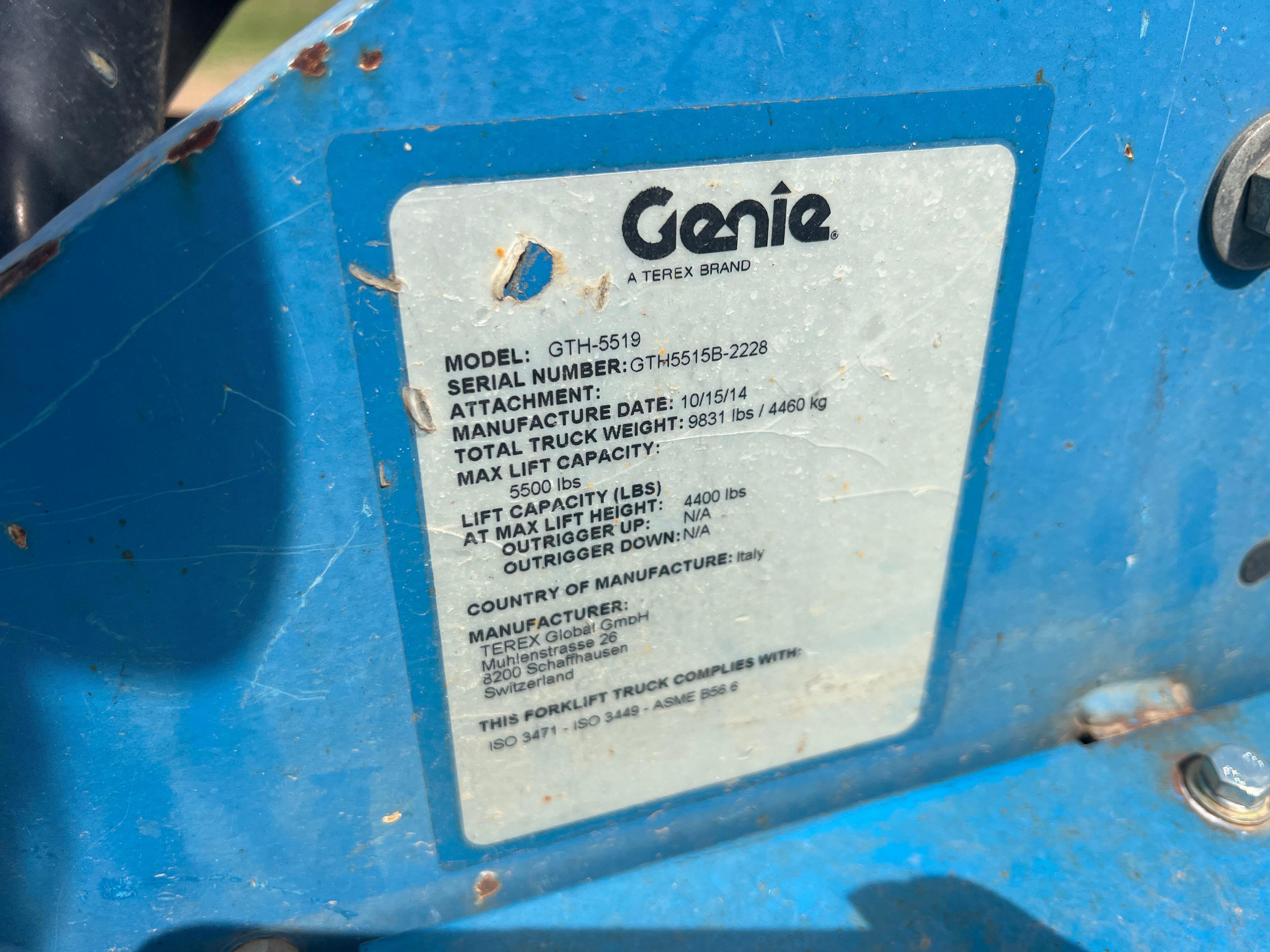 2014 Genie GTH5519