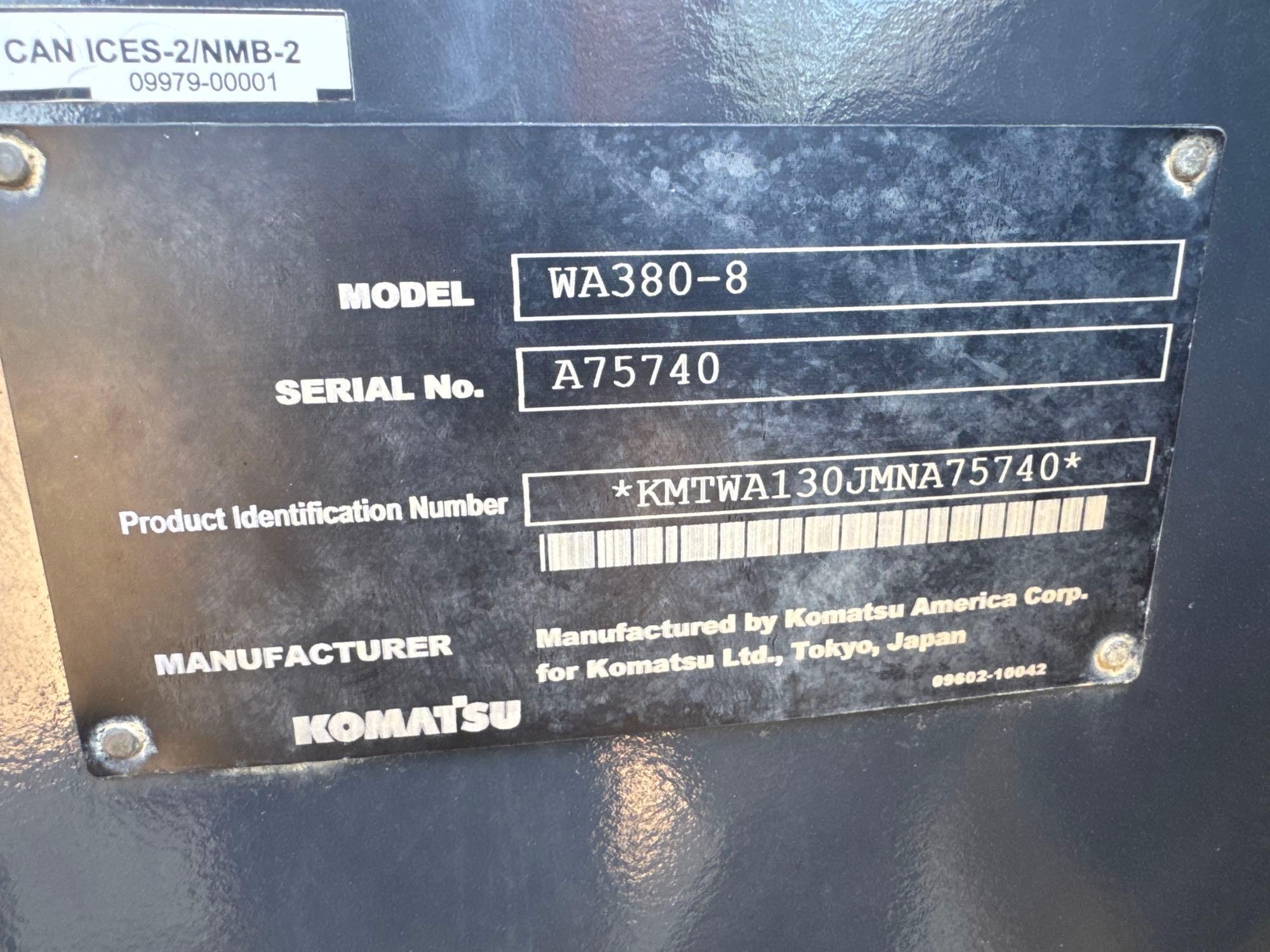 2021 Komatsu WA380