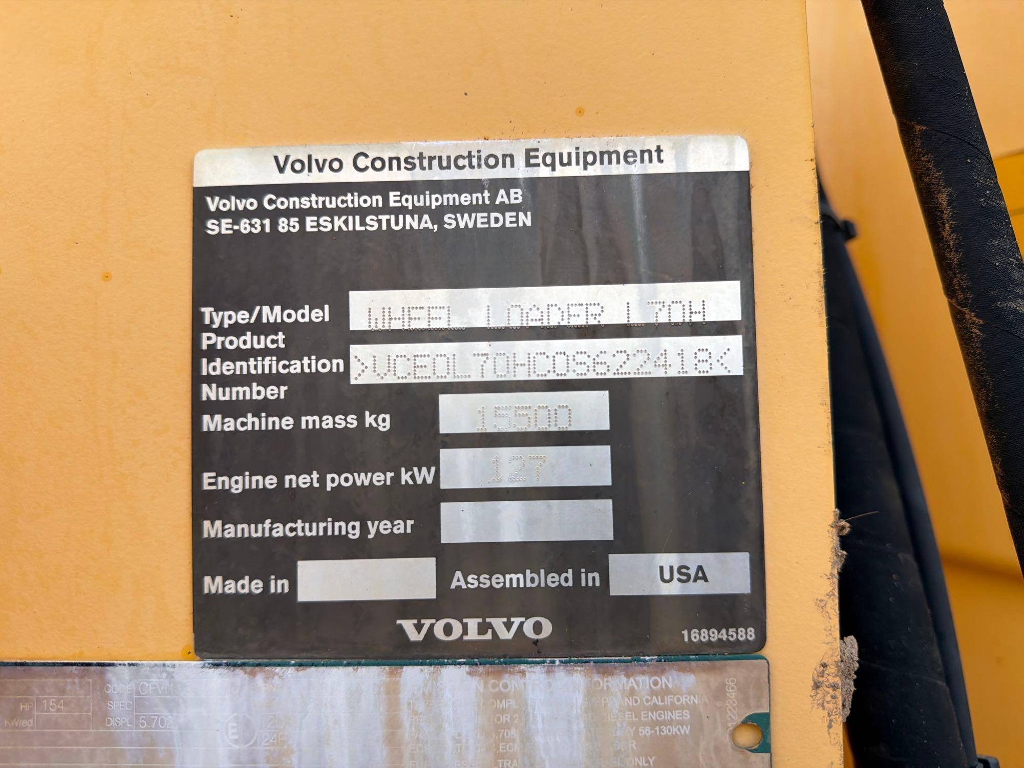 2017 Volvo L70