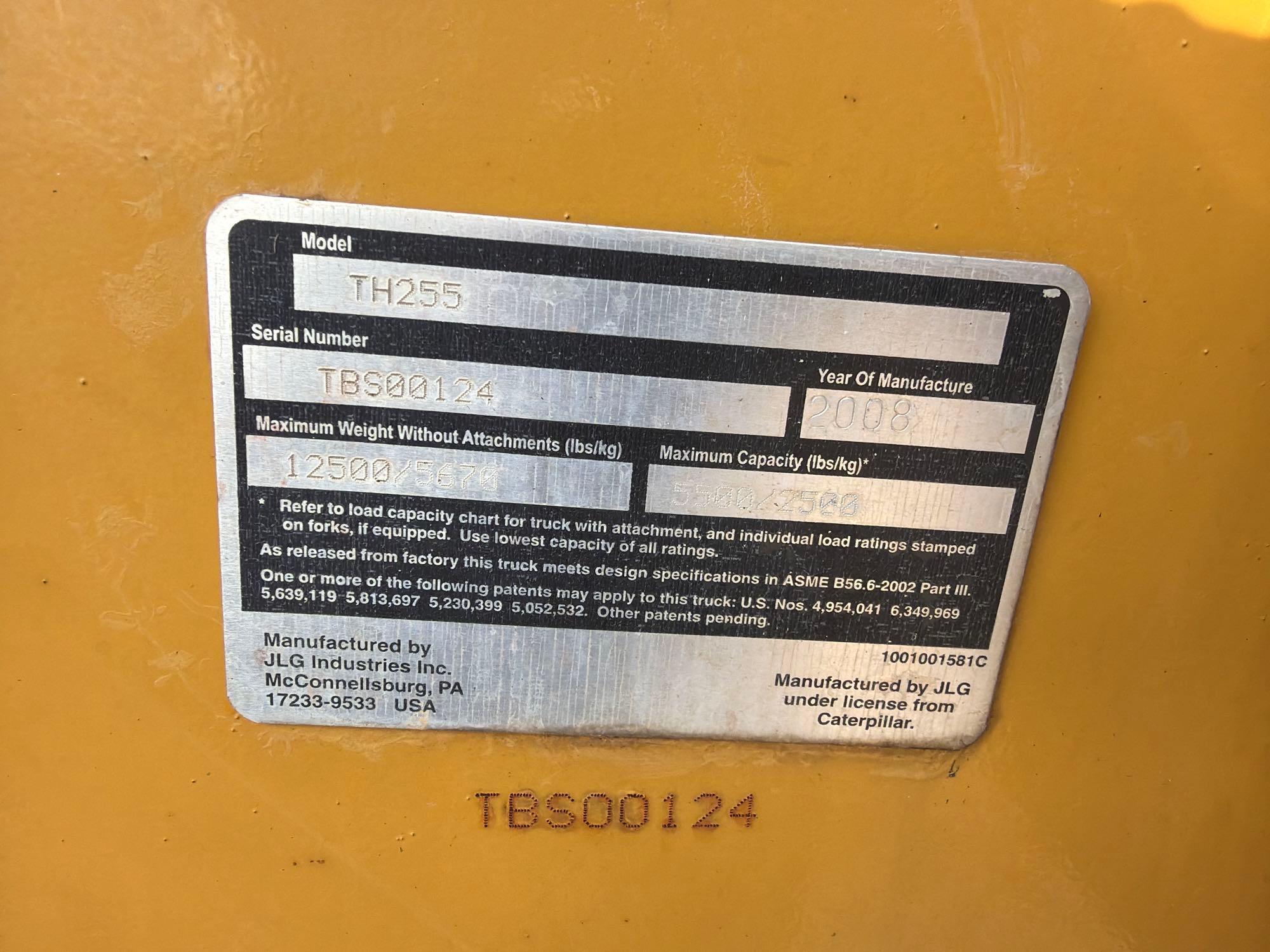 2008 Caterpillar TH255