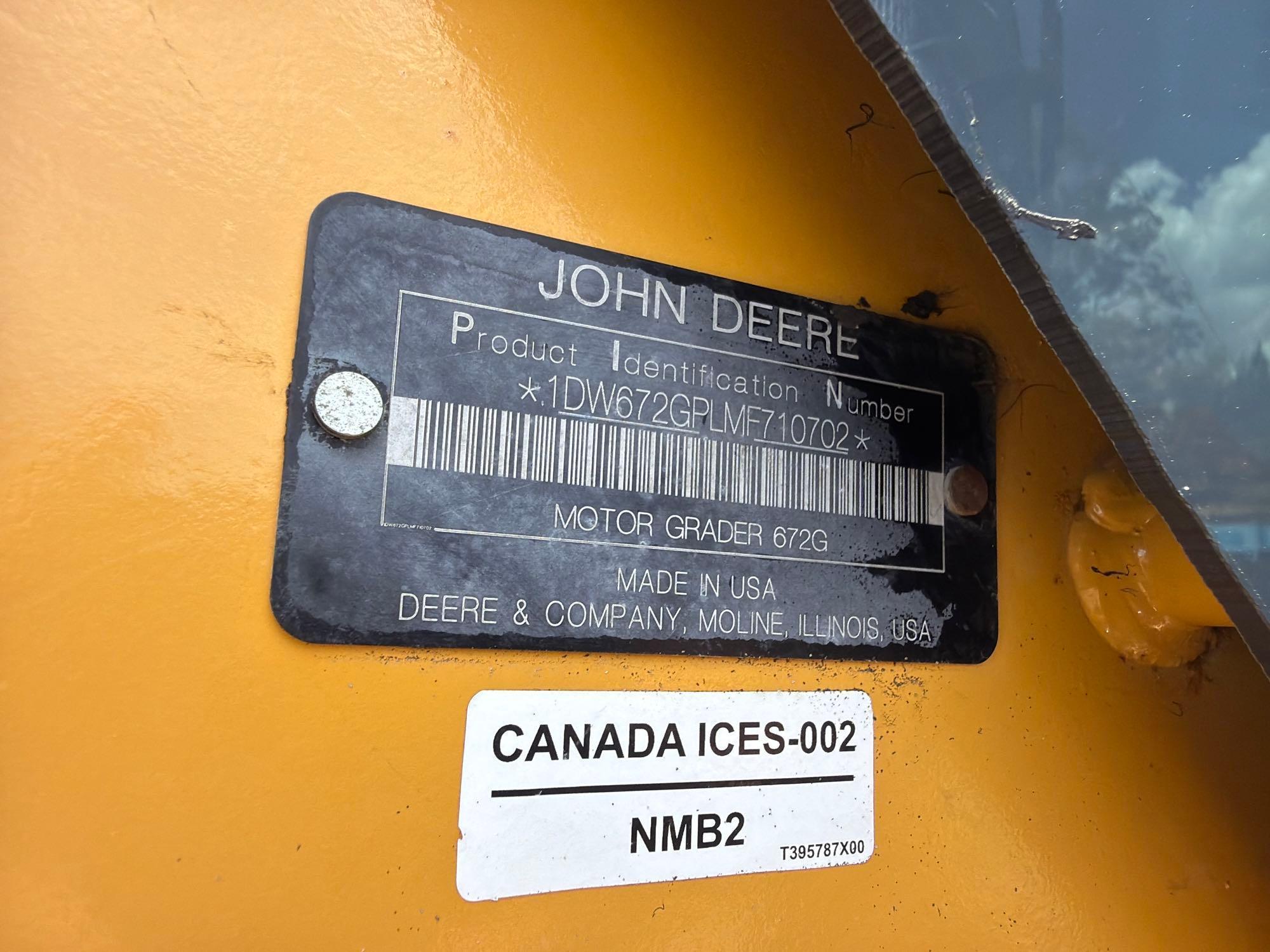2021 John Deere 672G