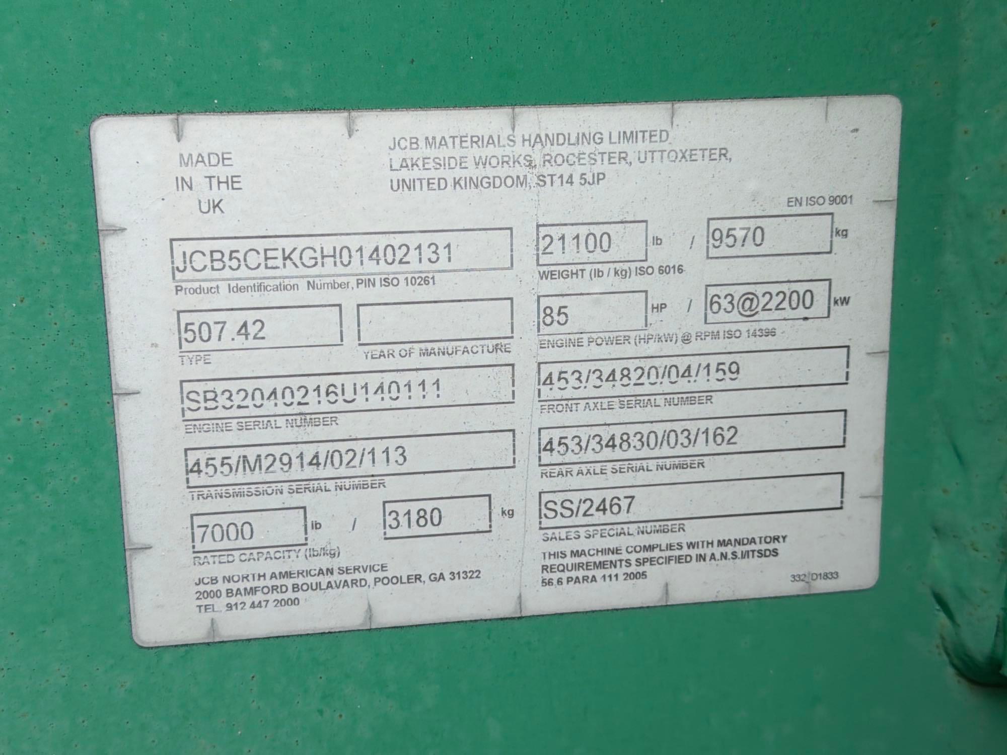 2011 JCB 507