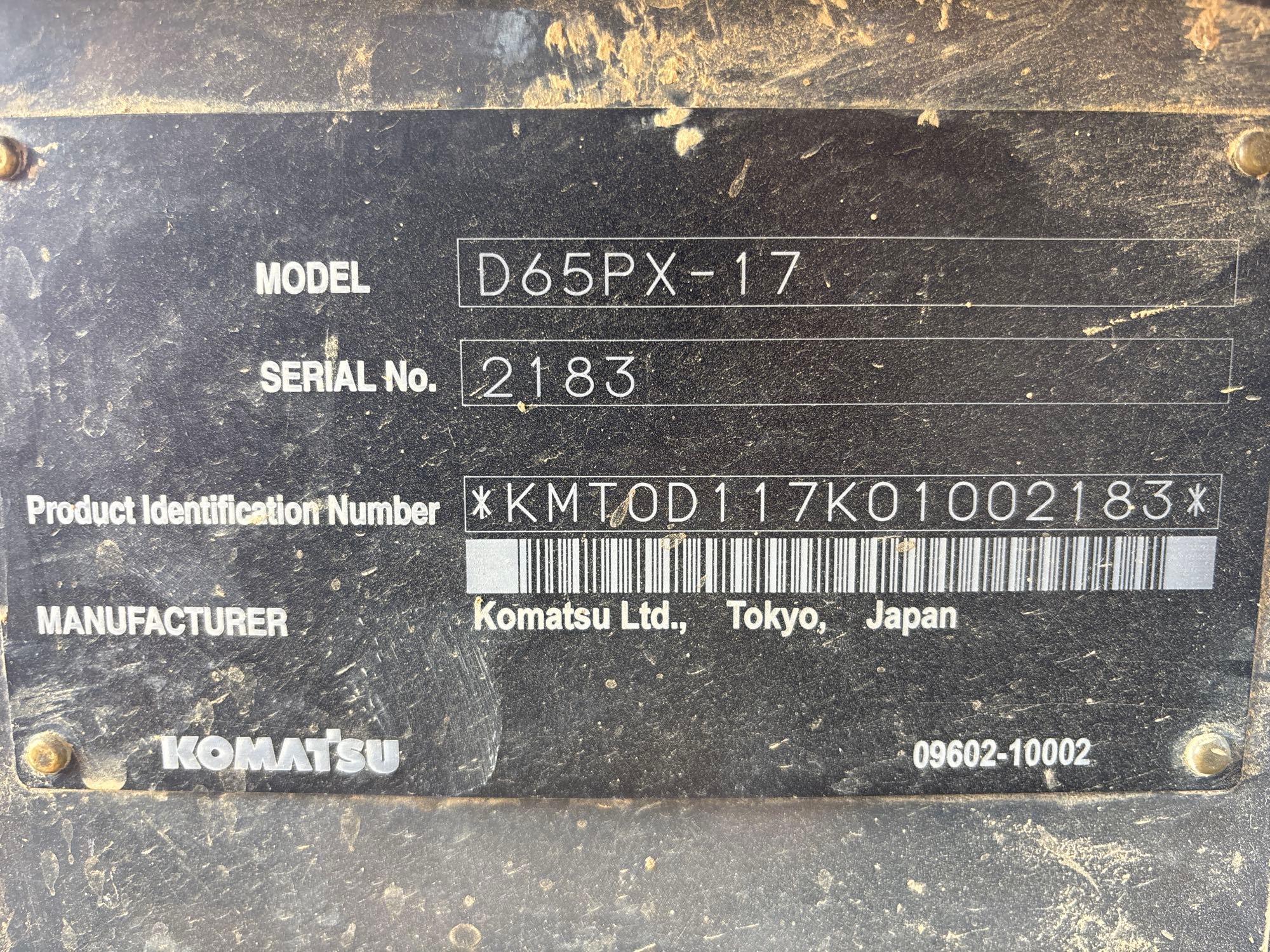 2014 Komatsu D65PX-17