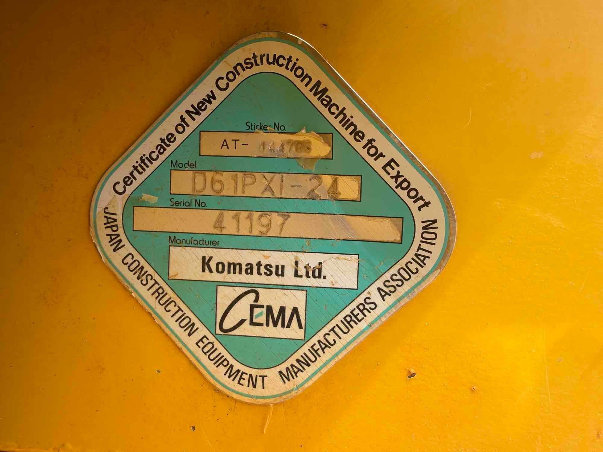 2019 Komatsu D61PX