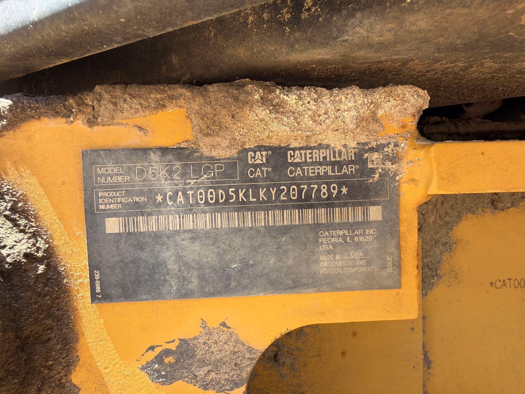 2019 Caterpillar D5K2