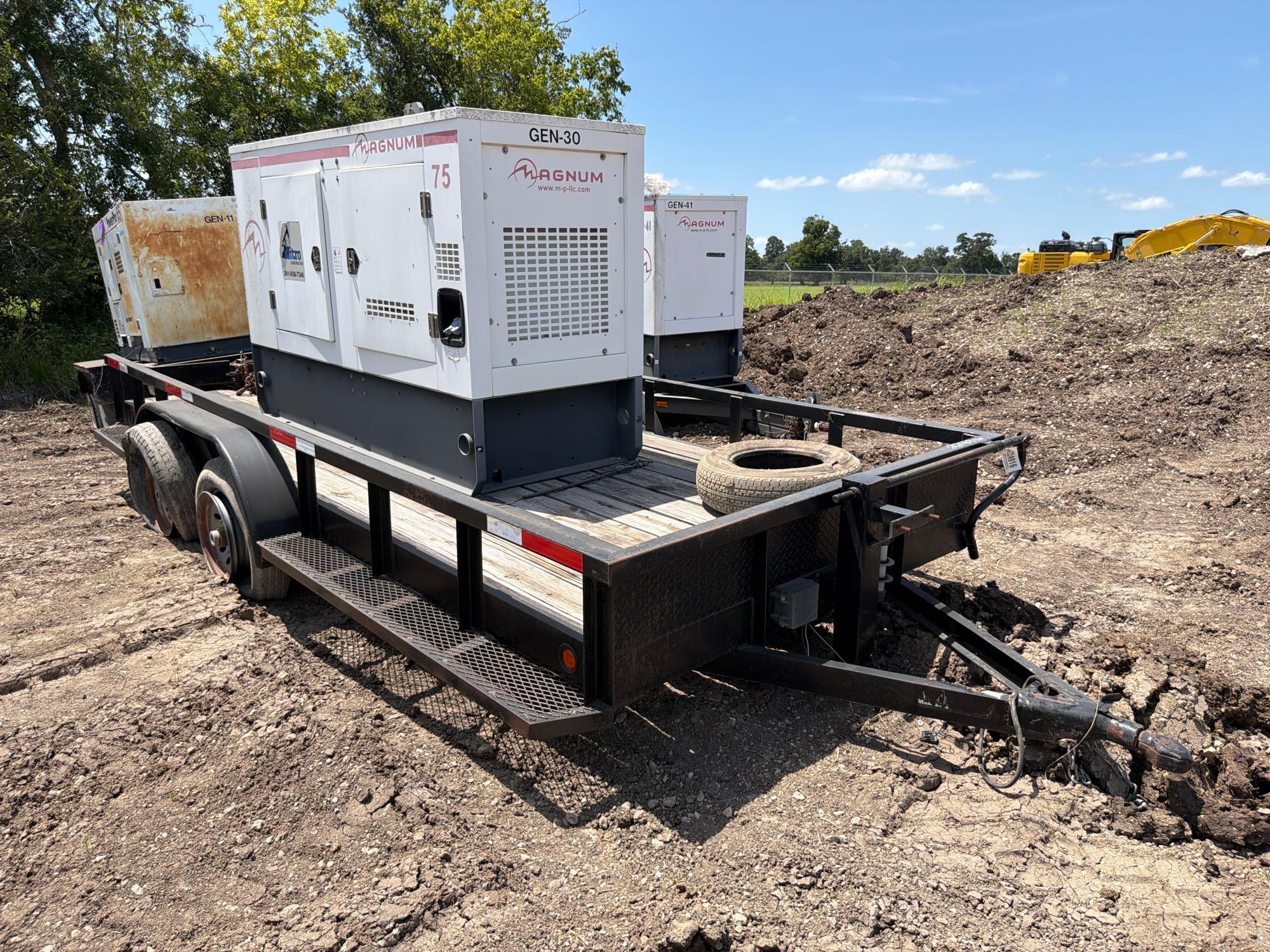 MAGNUM MMG75 GENERATOR MTD ON 2011 KOTORA T/A TRL