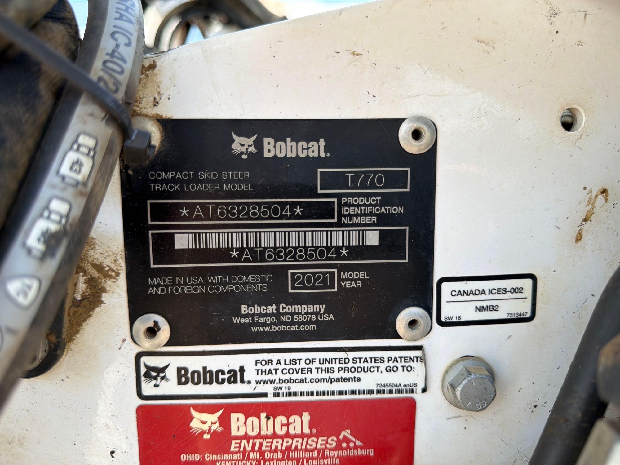 2021 Bobcat T770