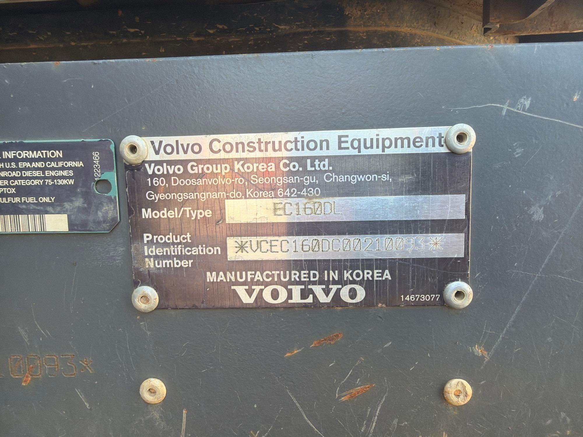 2015 Volvo EC160