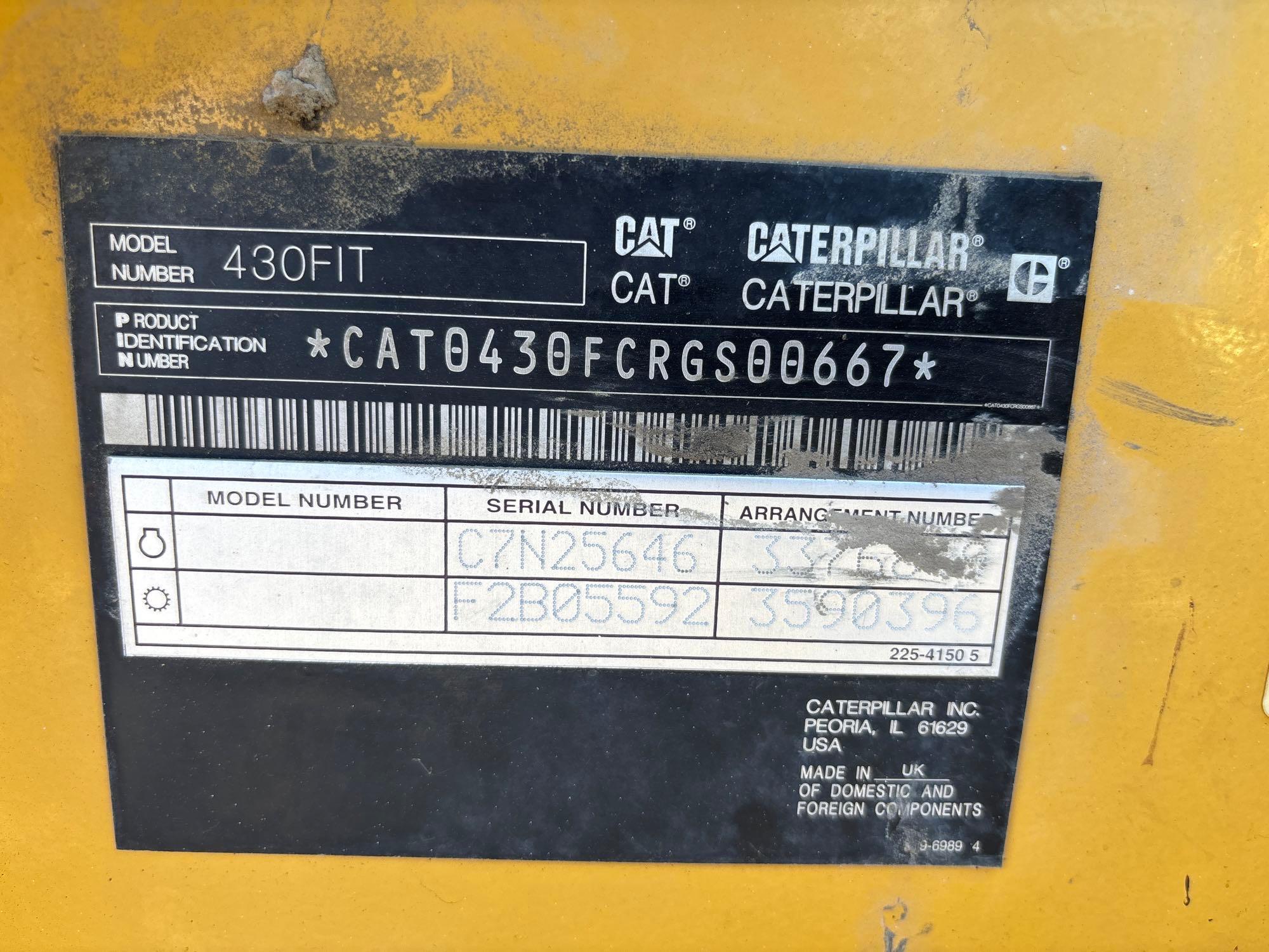 2015 Caterpillar 430F