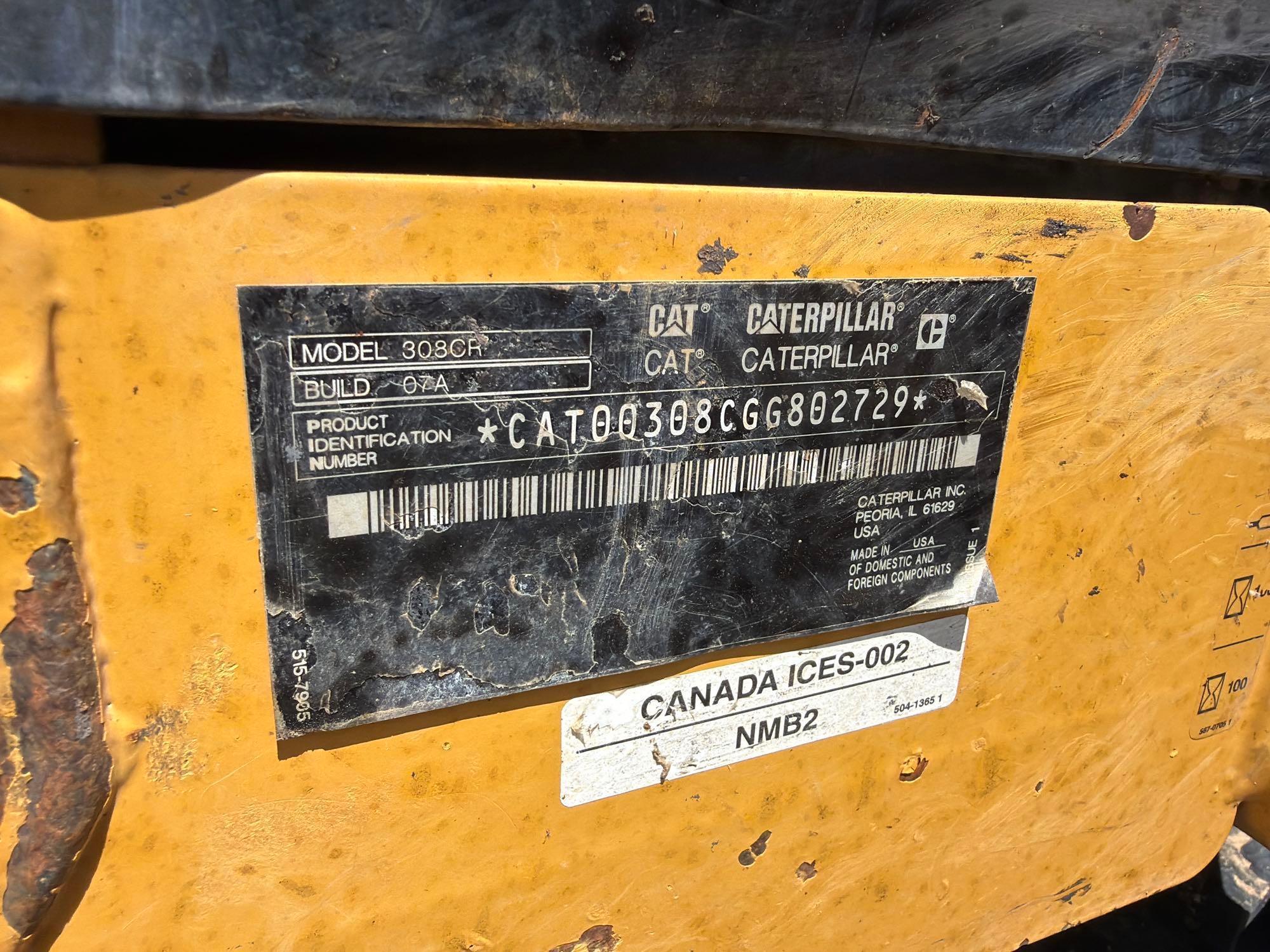 2021 Caterpillar 308