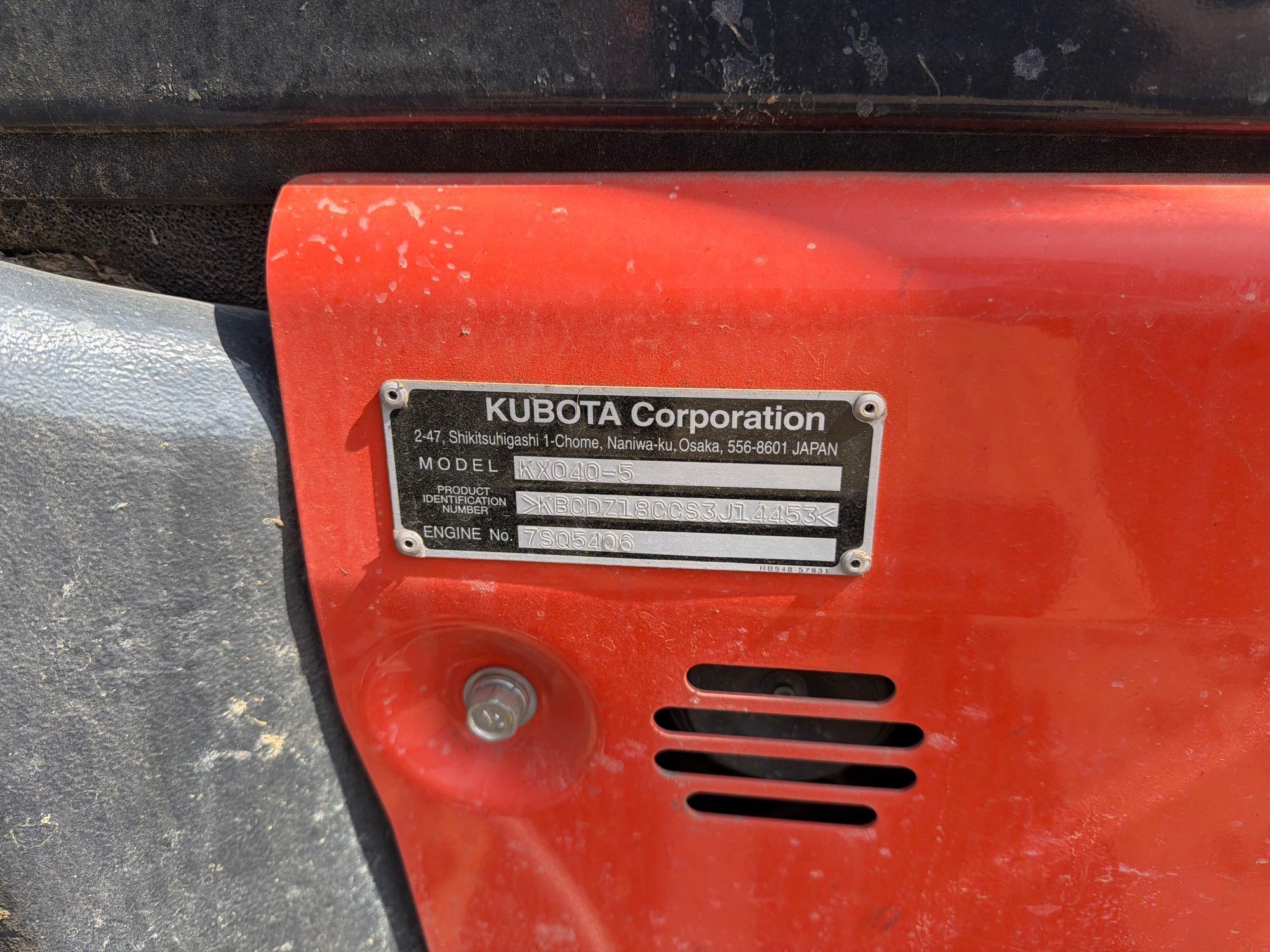 2025 Kubota KX040