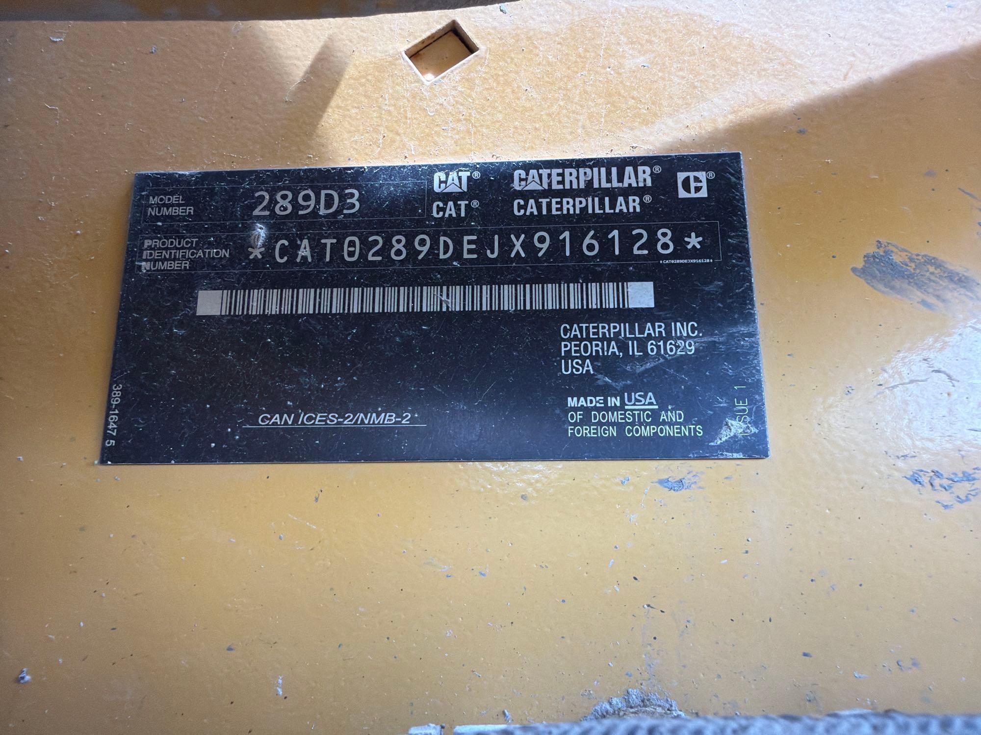 2023 Caterpillar 289D