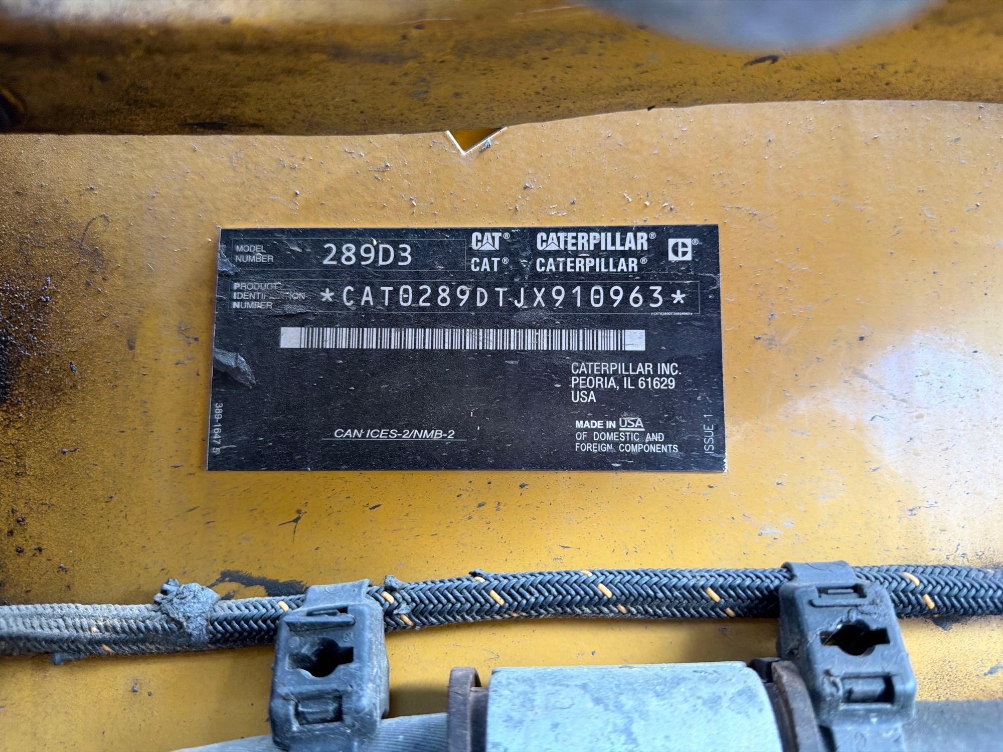 2022 Caterpillar 289D