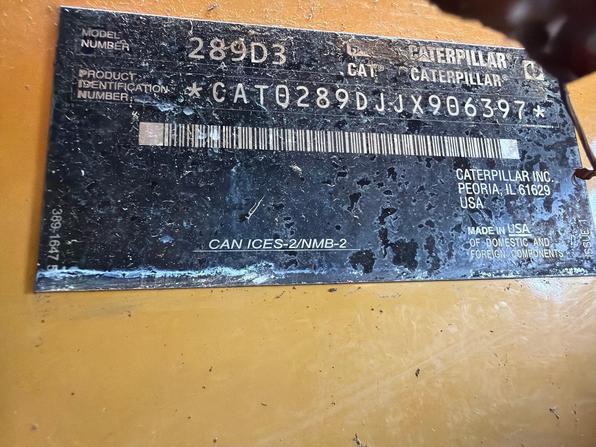 2021 Caterpillar 289D