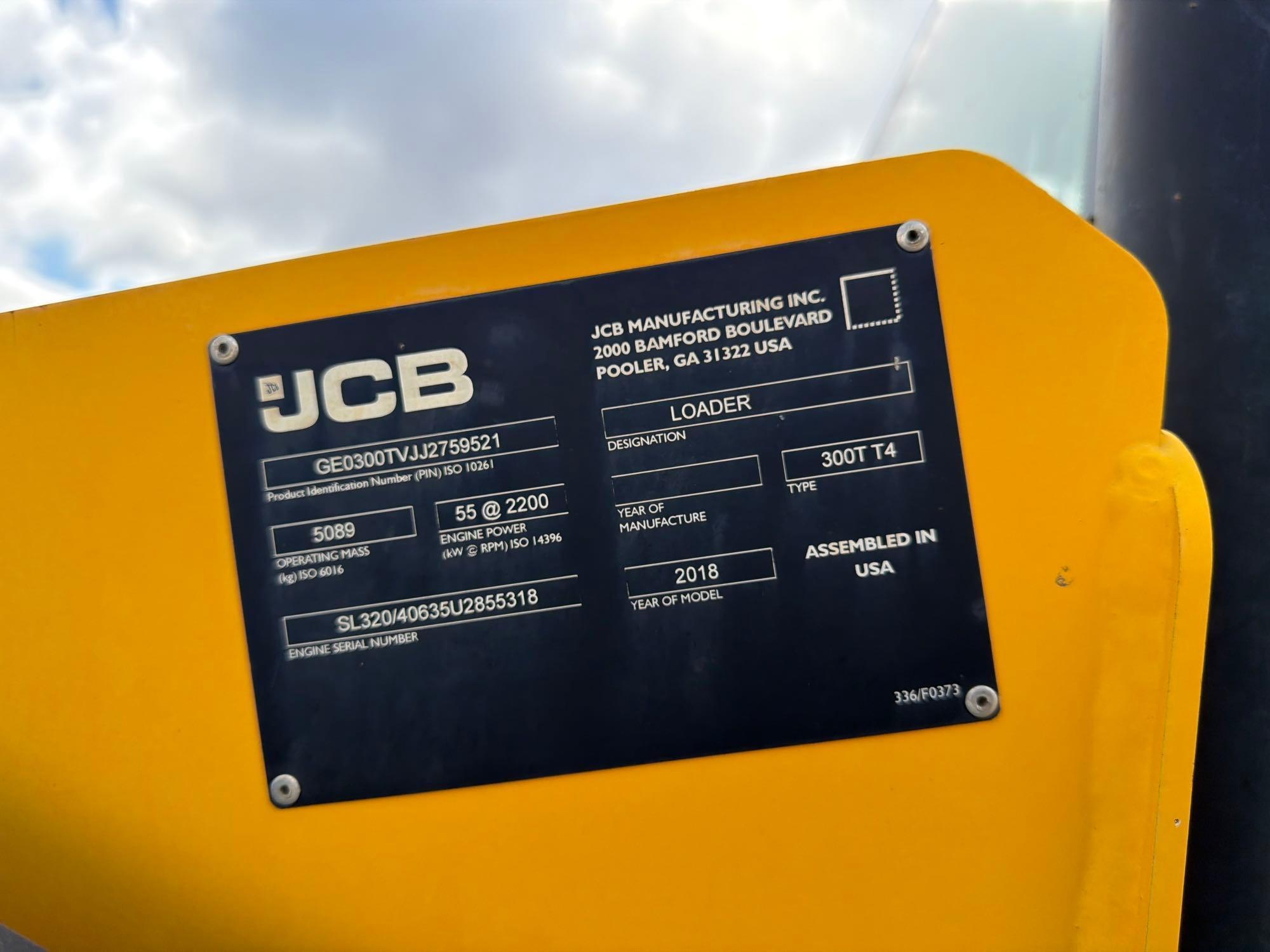 2018 JCB 300T