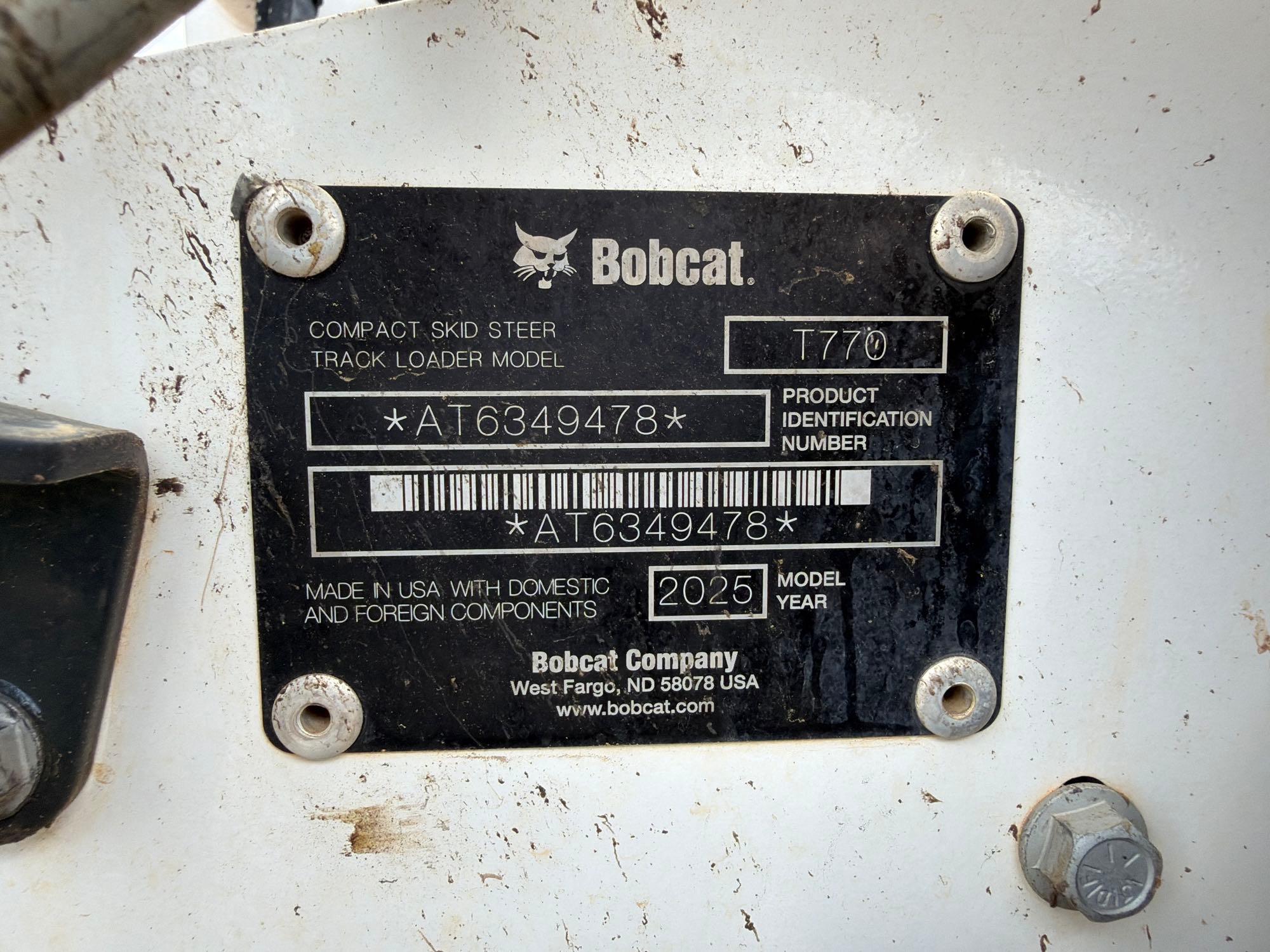 2025 Bobcat T770