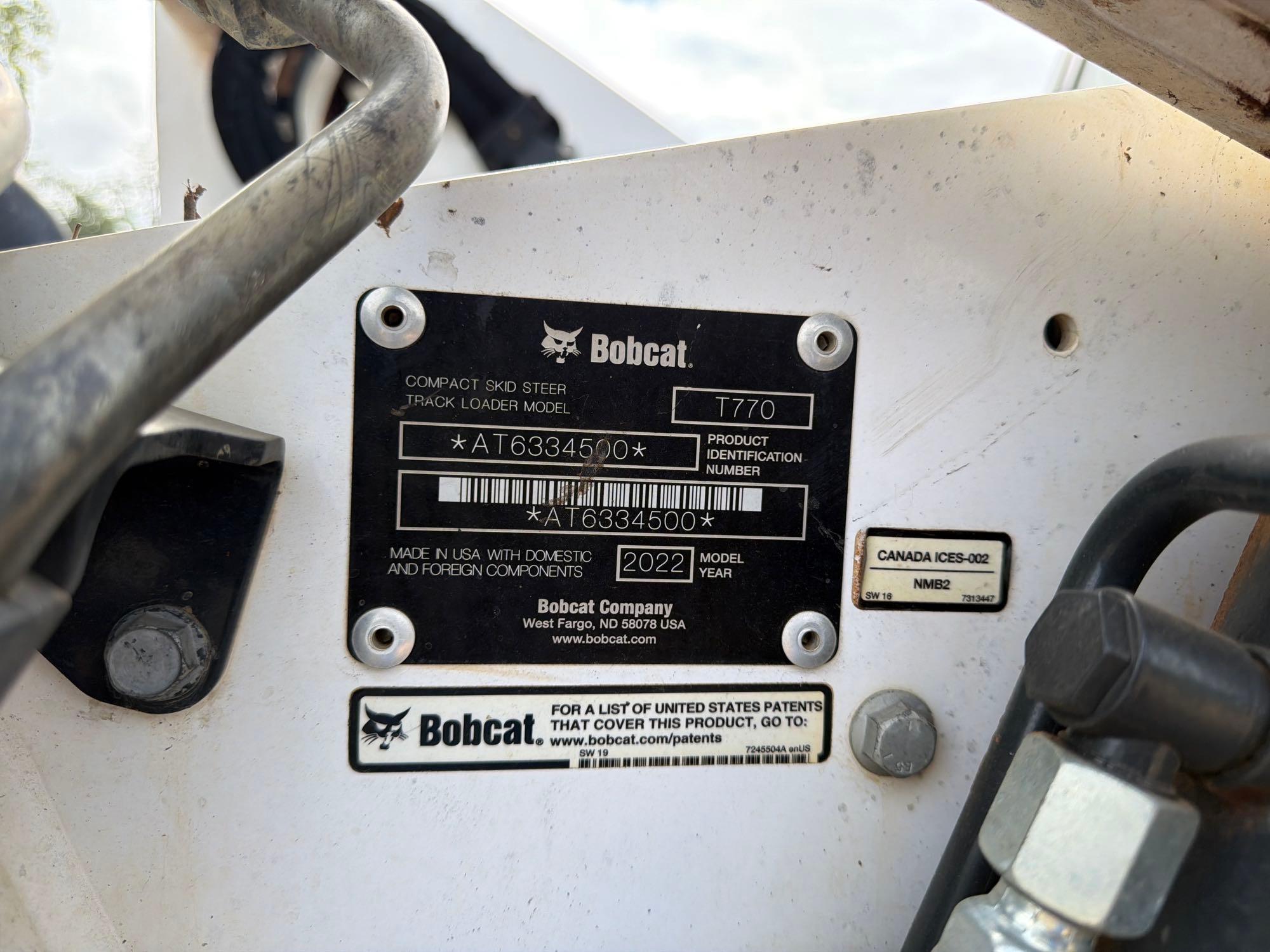 2022 Bobcat T770