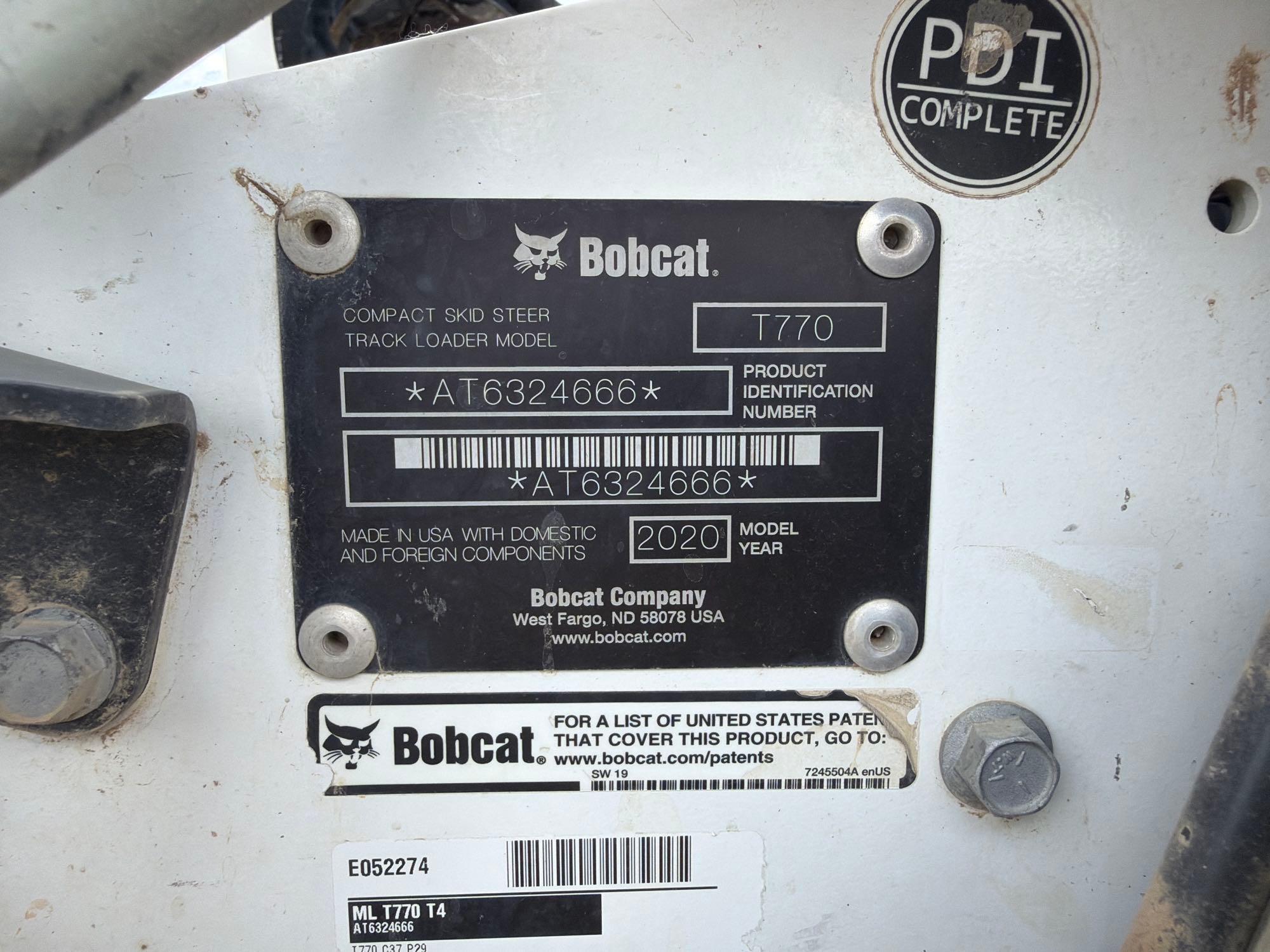 2020 Bobcat T770