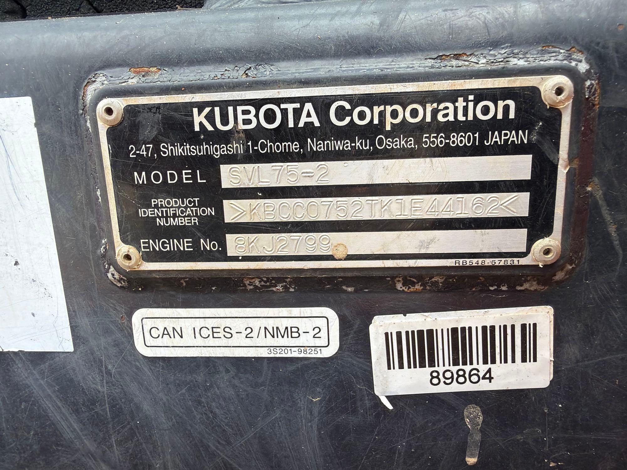 2019 Kubota SVL75-2