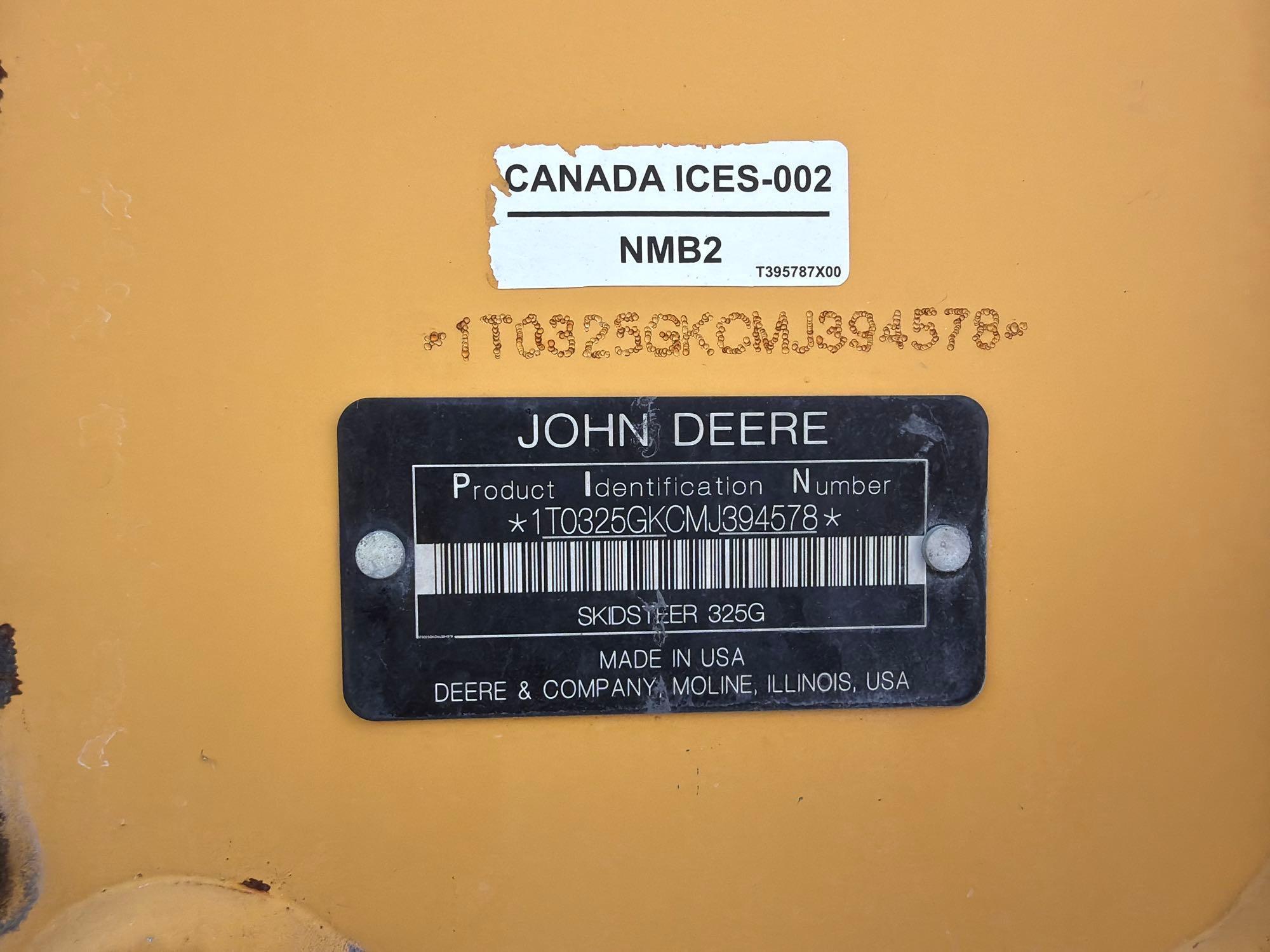 2020 John Deere 325G