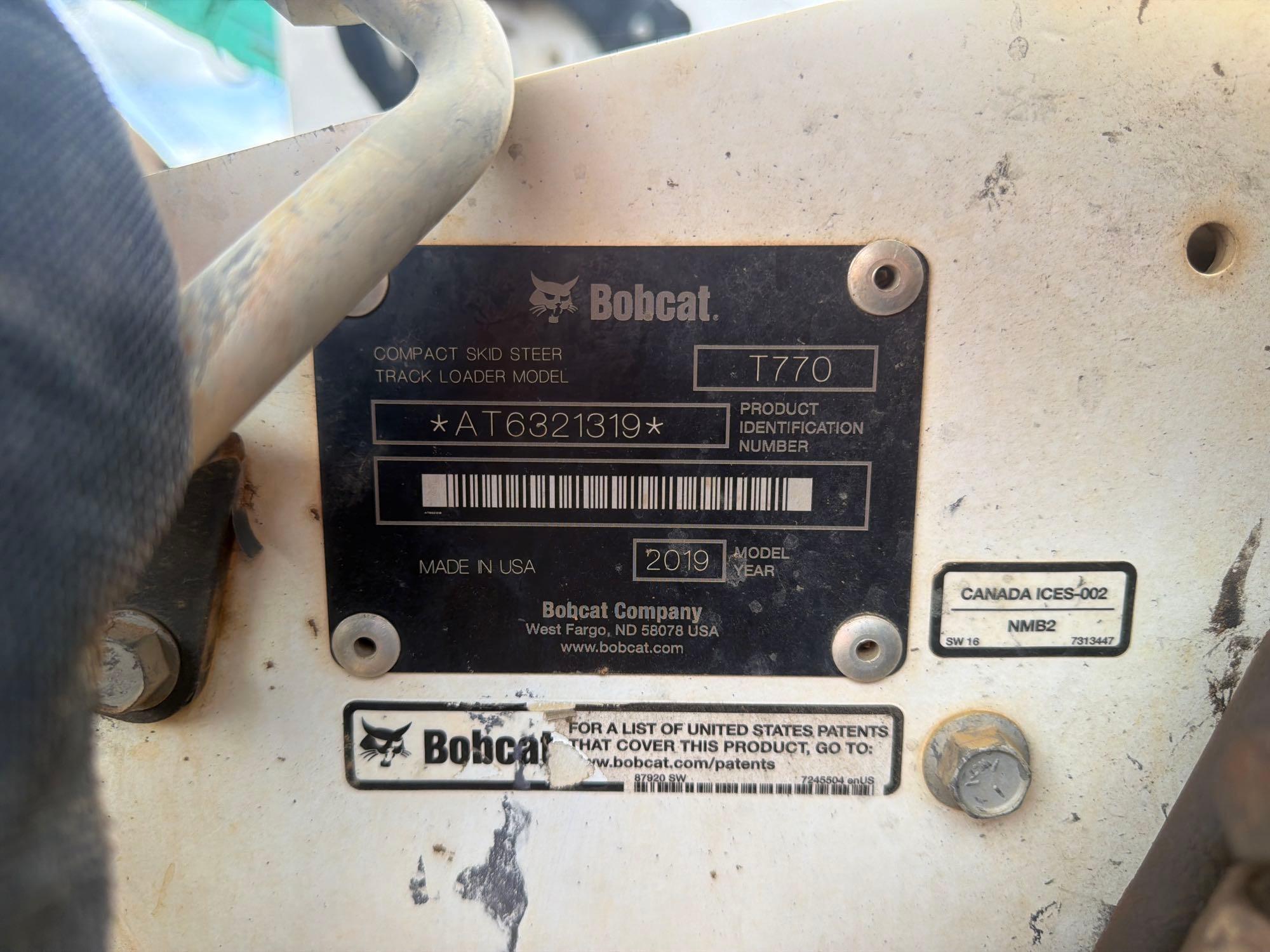2019 Bobcat T770