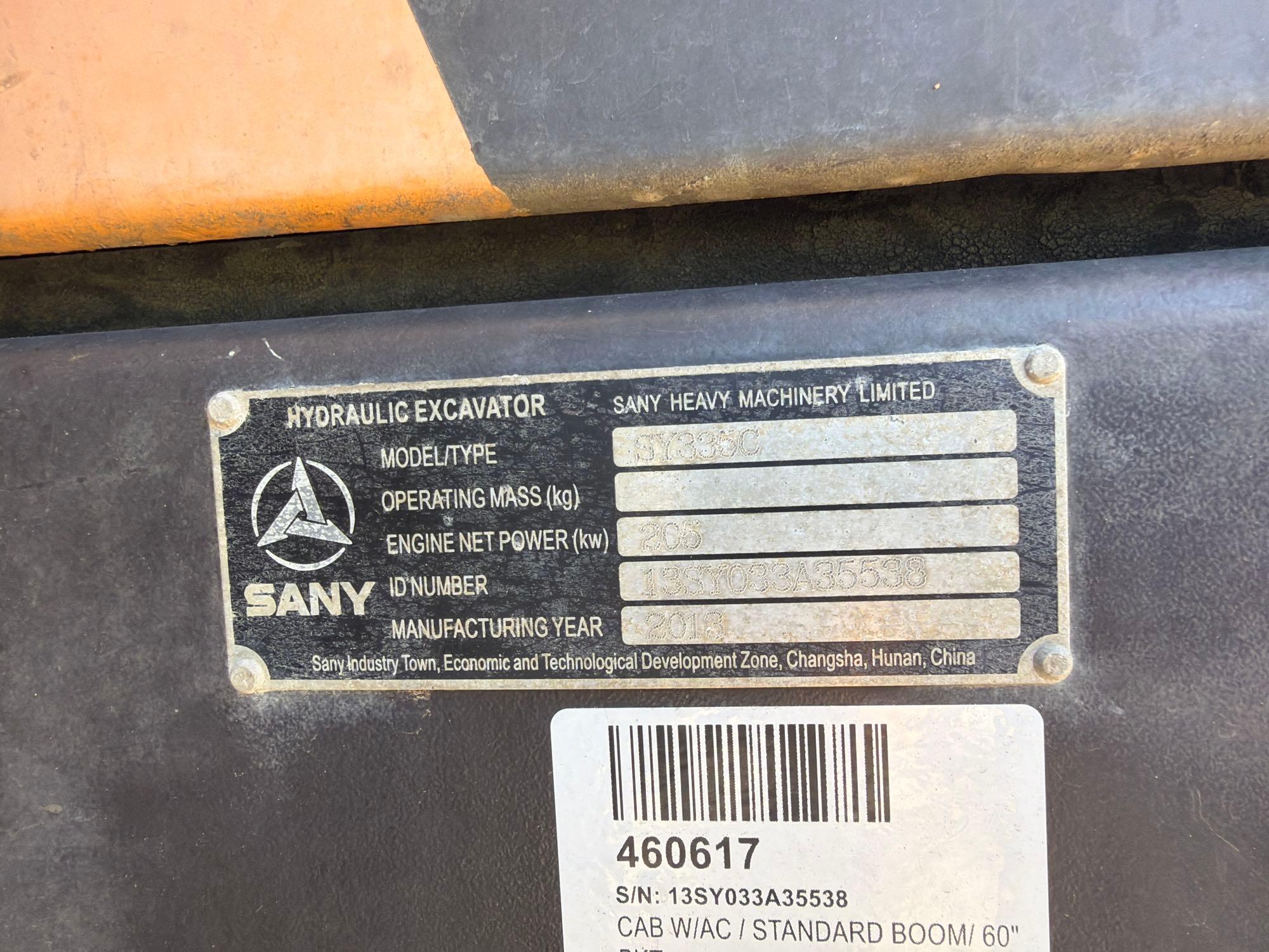 2013 Sany 335