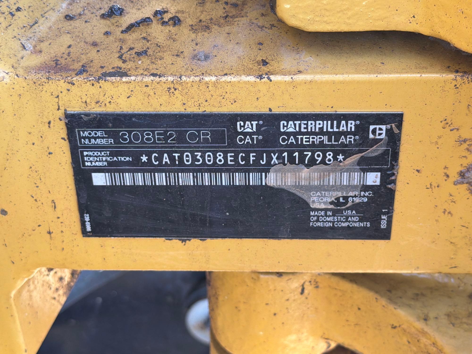 2018 Caterpillar 308