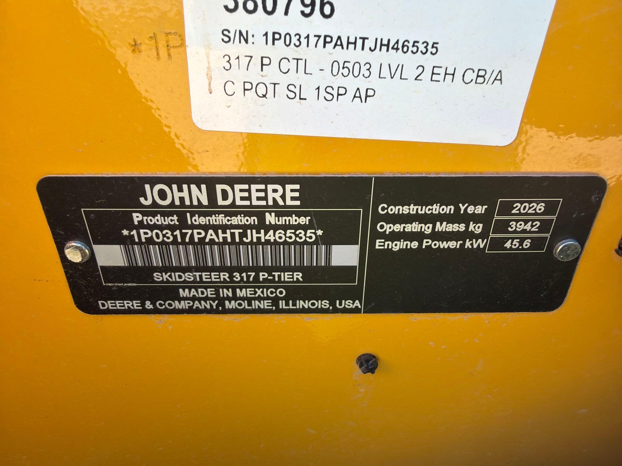 2026 John Deere 317