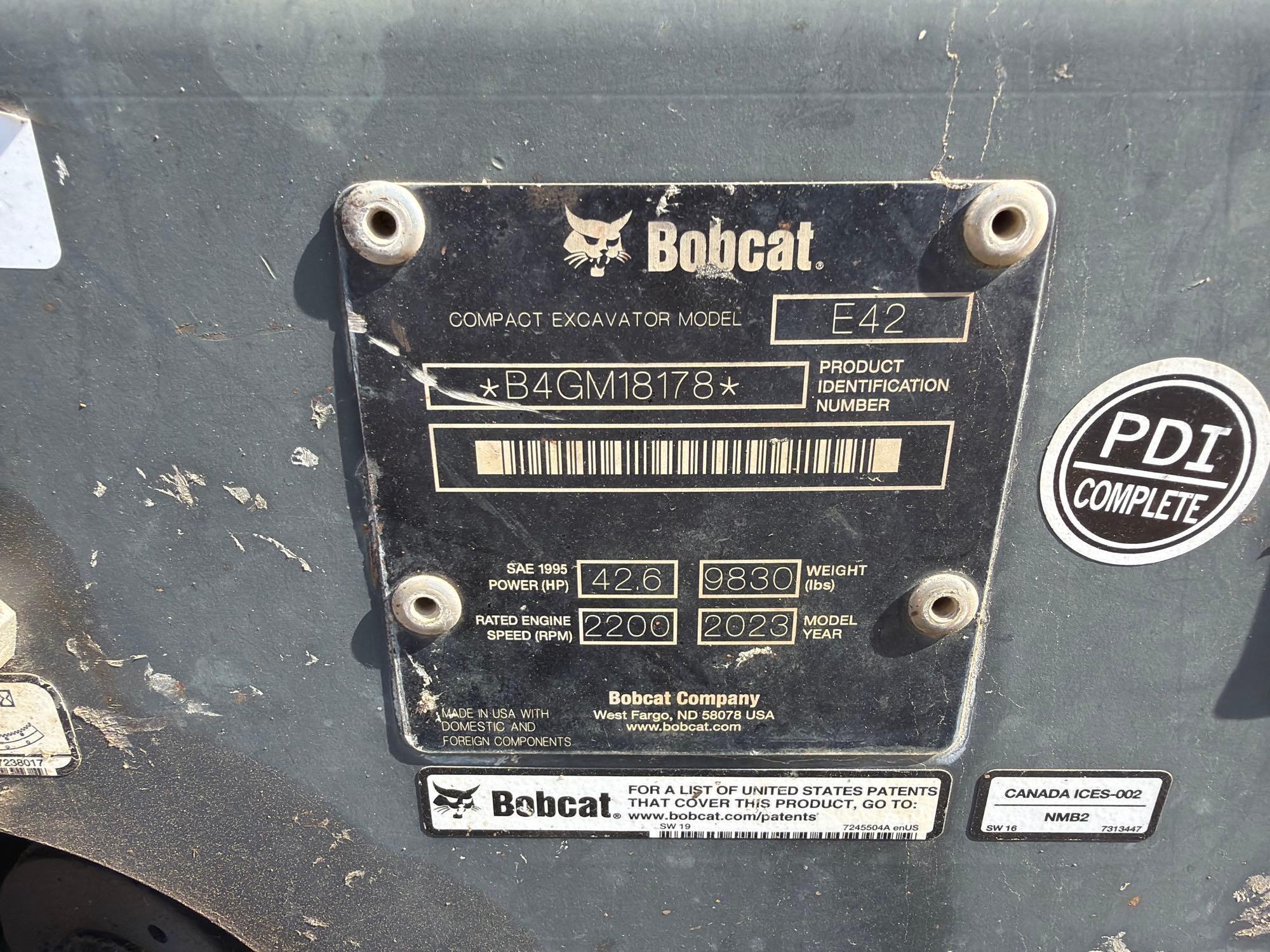 2023 Bobcat E42