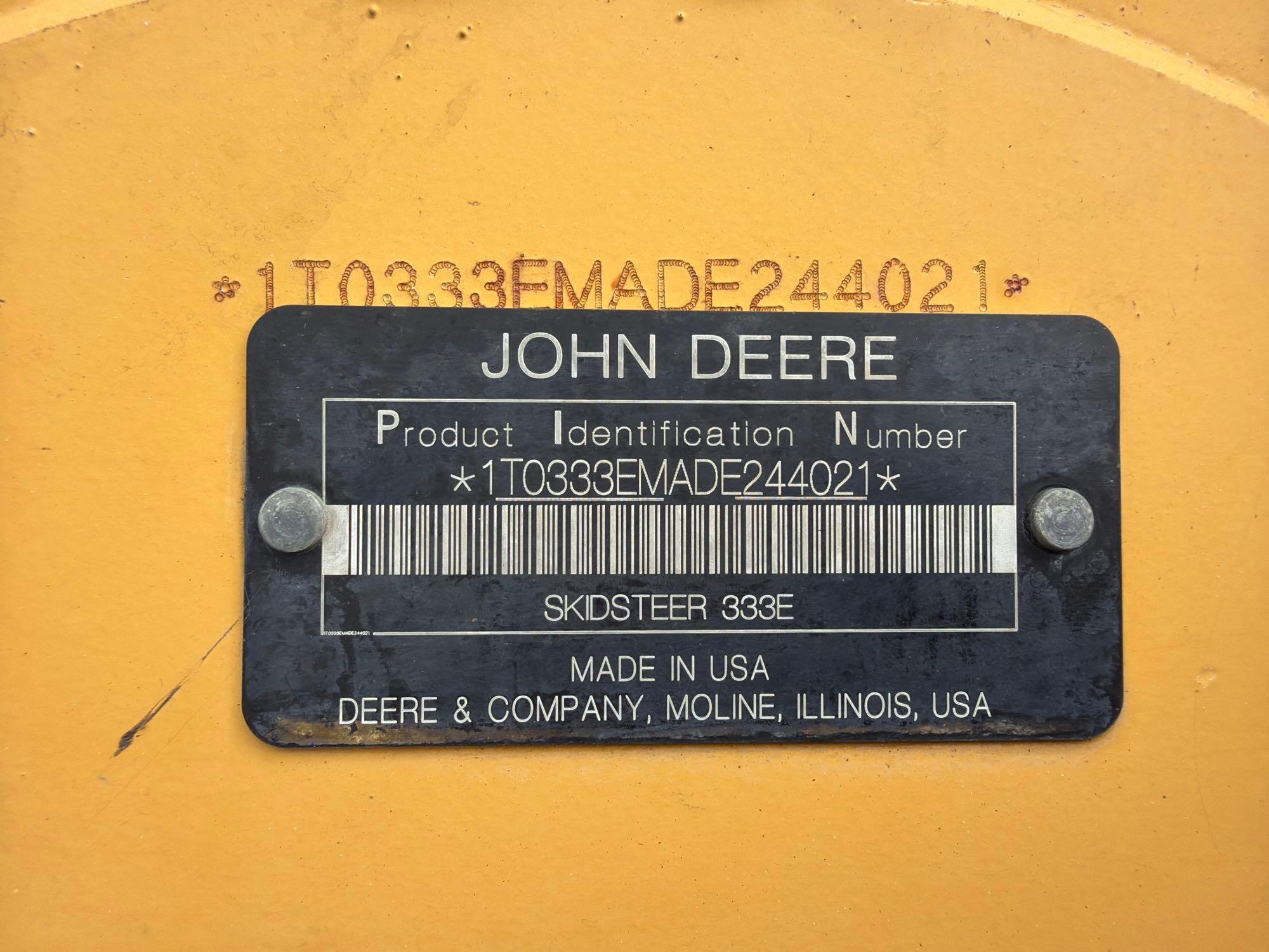 2013 John Deere 333 E