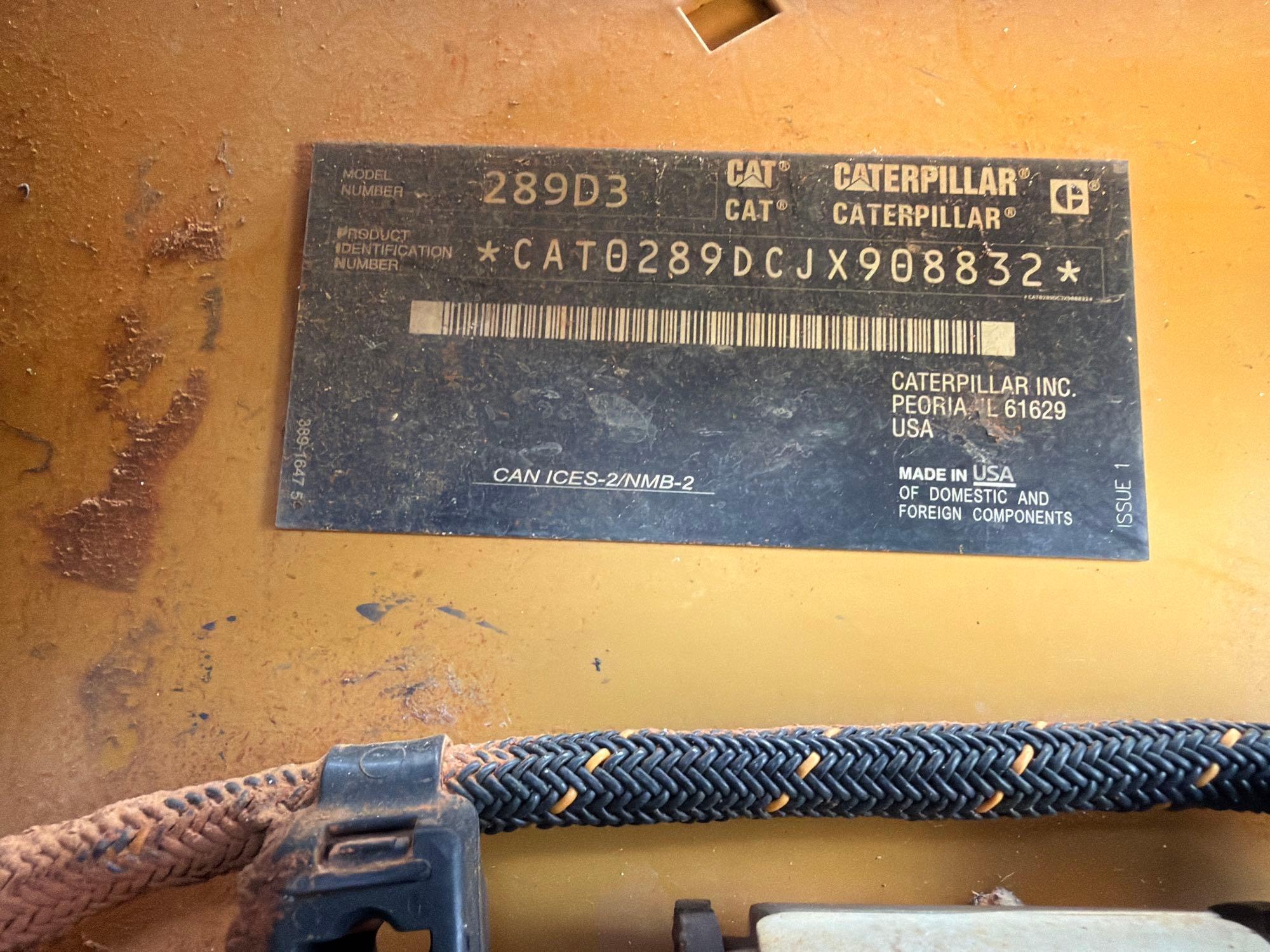 2022 Caterpillar 289D