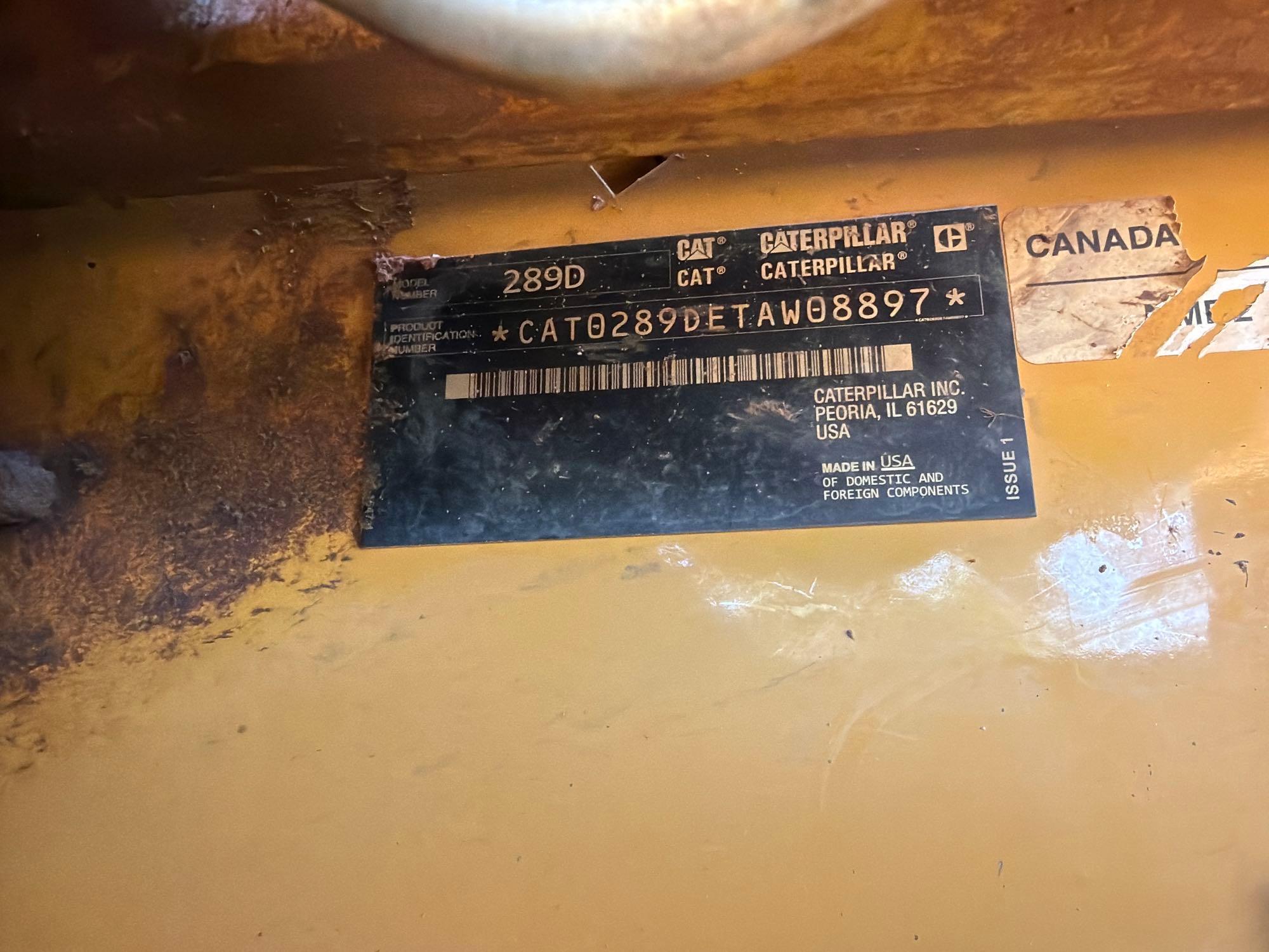 2018 Caterpillar 289D