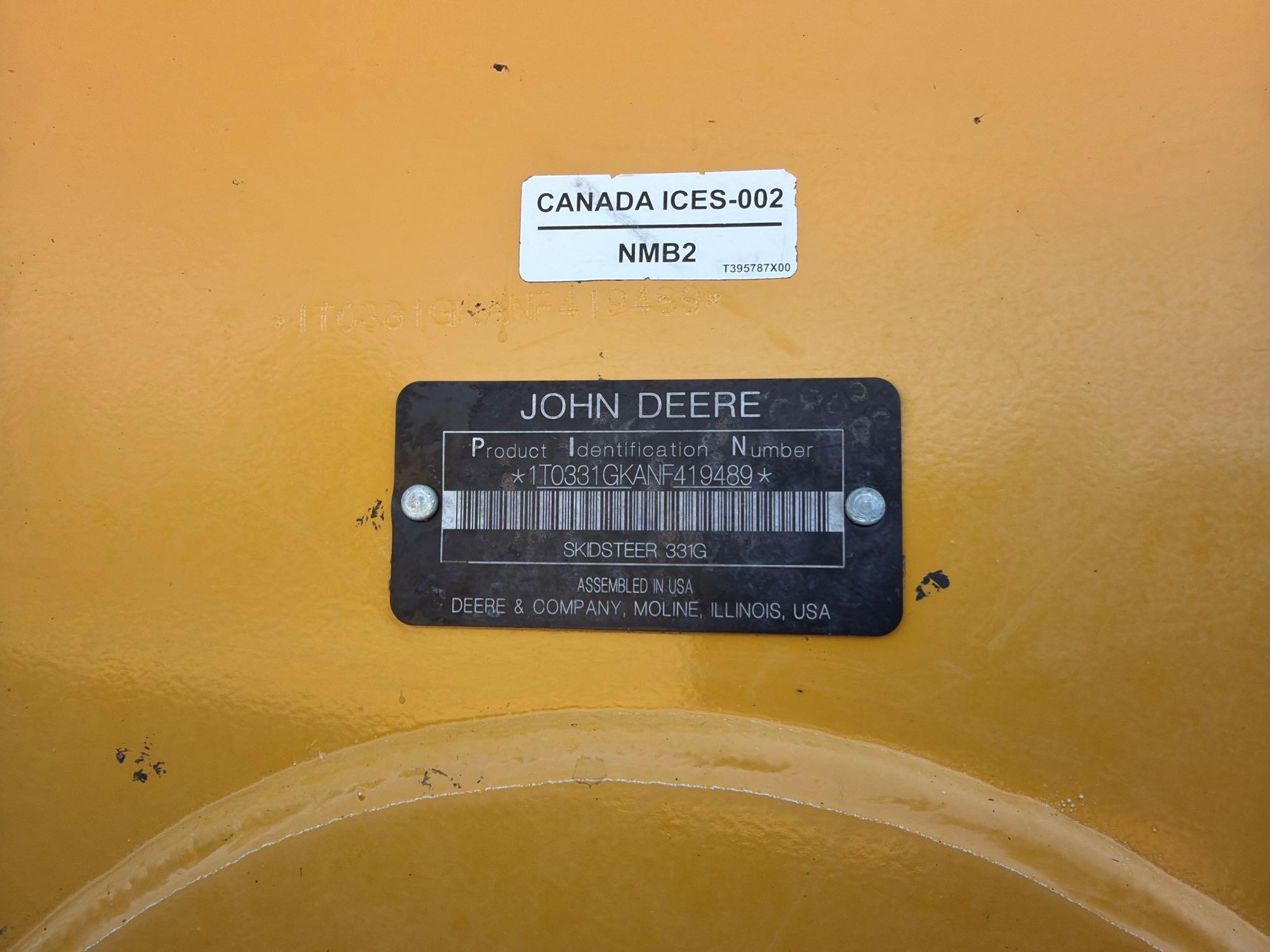 2022 John Deere 331G