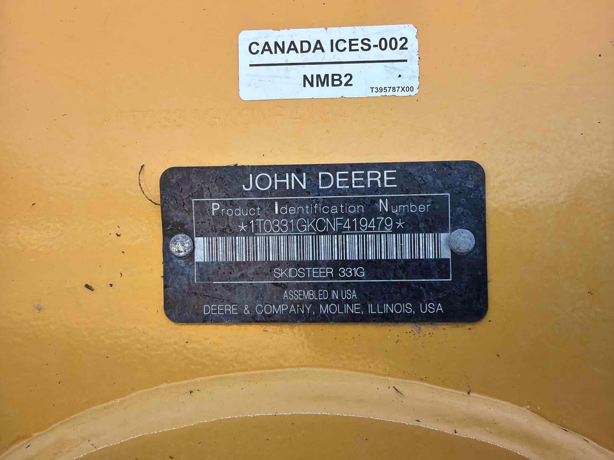 2022 John Deere 331G