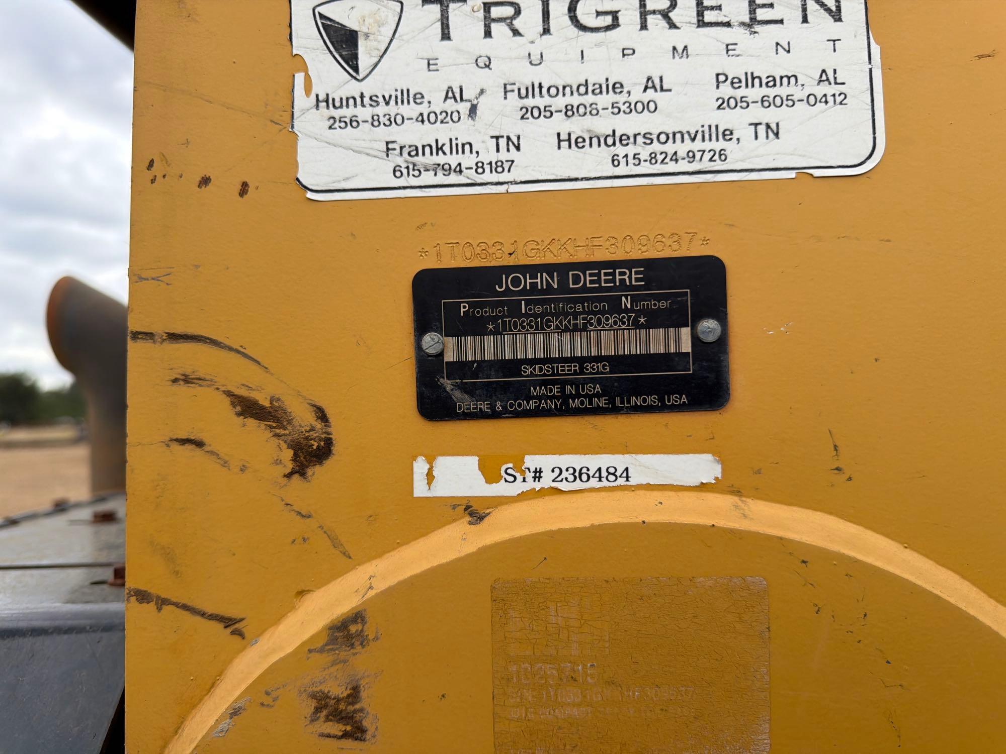 2018 John Deere 331G