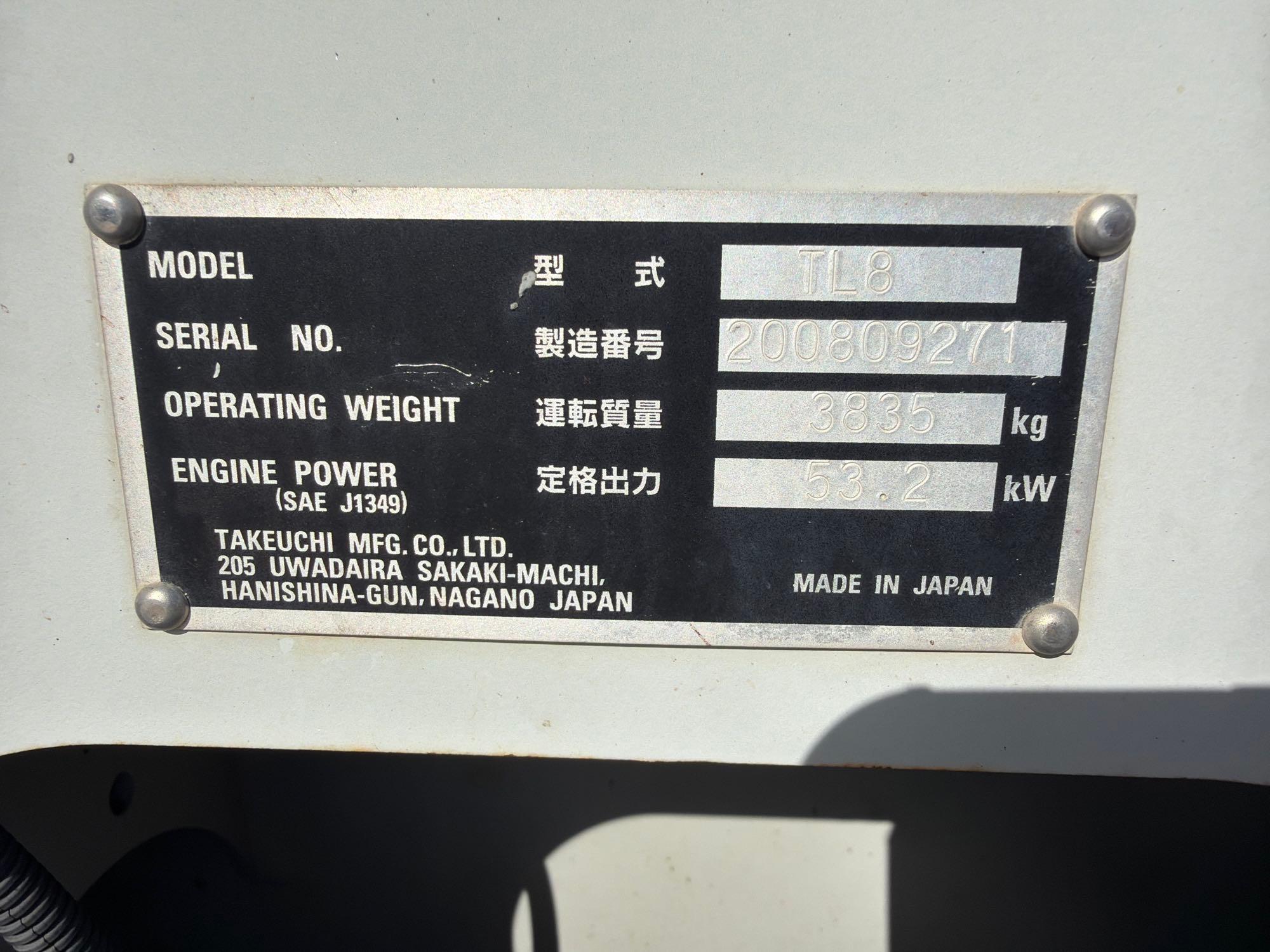 2020 Takeuchi TL8