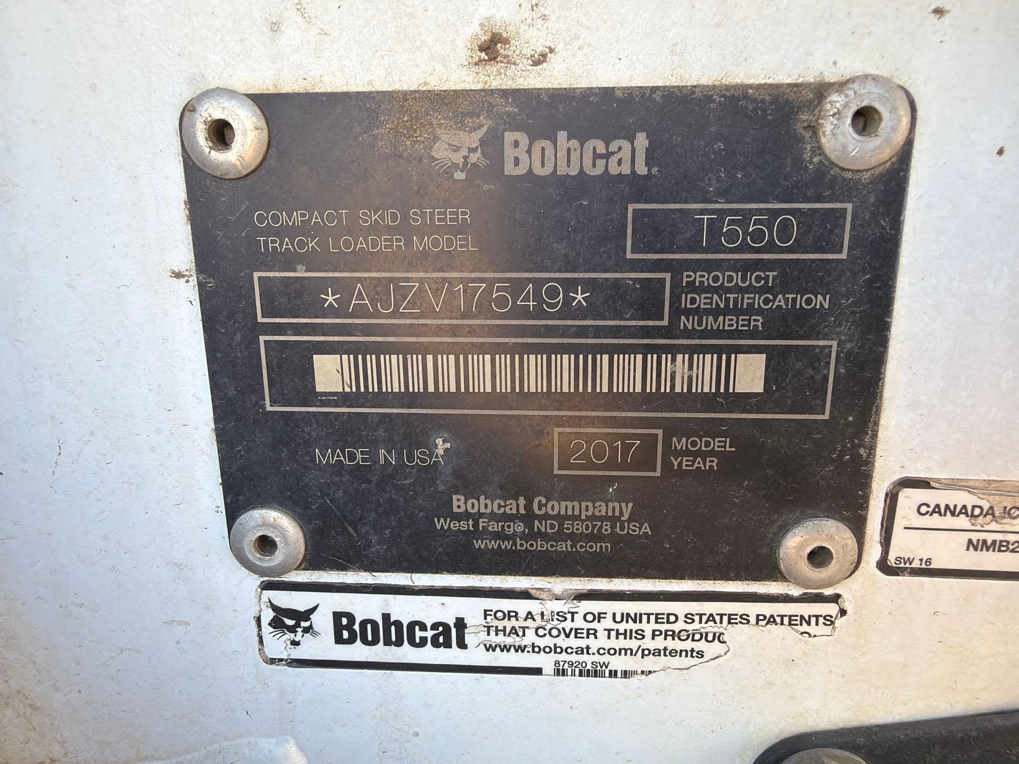 2017 Bobcat T550