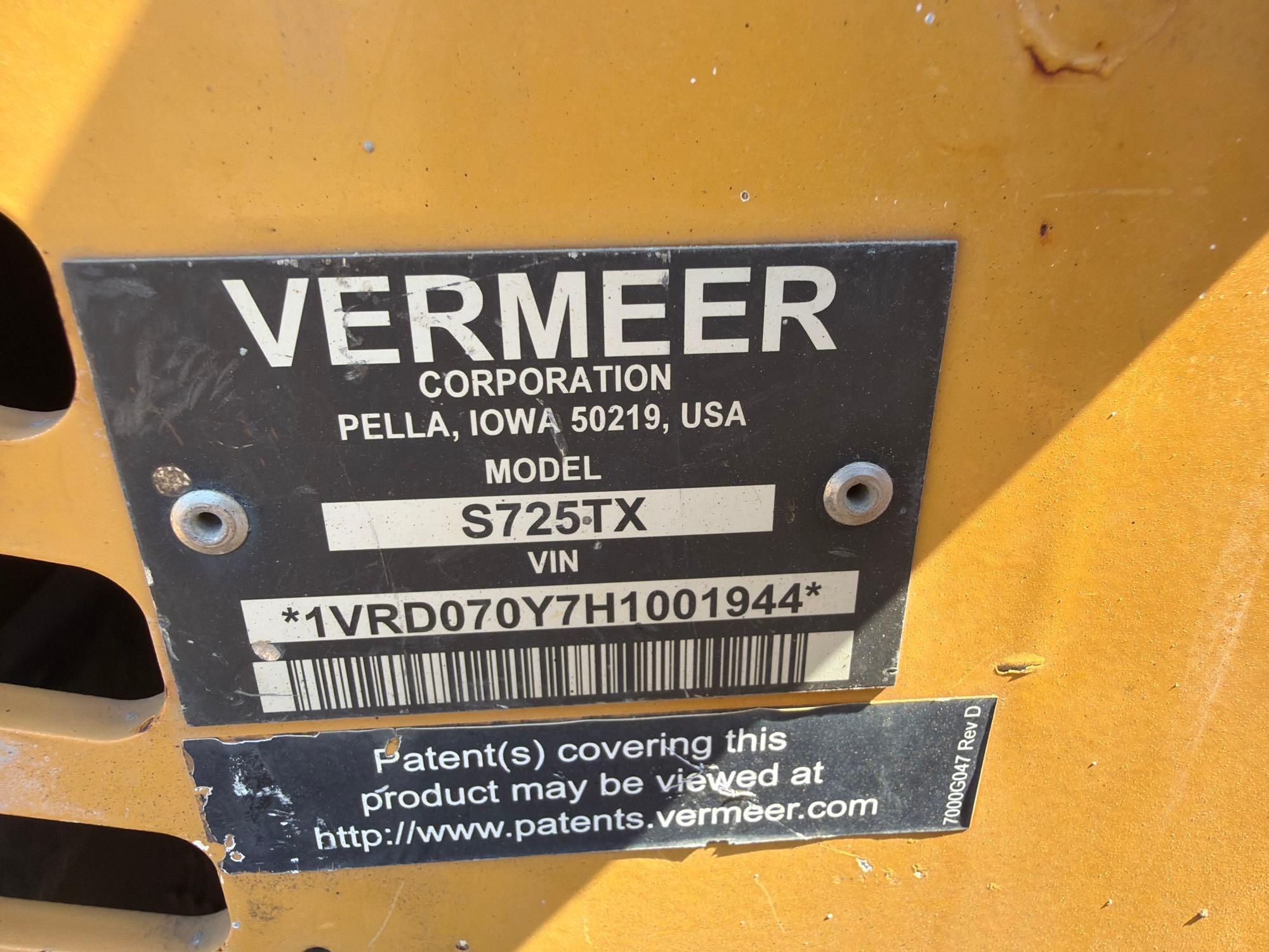 2017 Vermeer 725