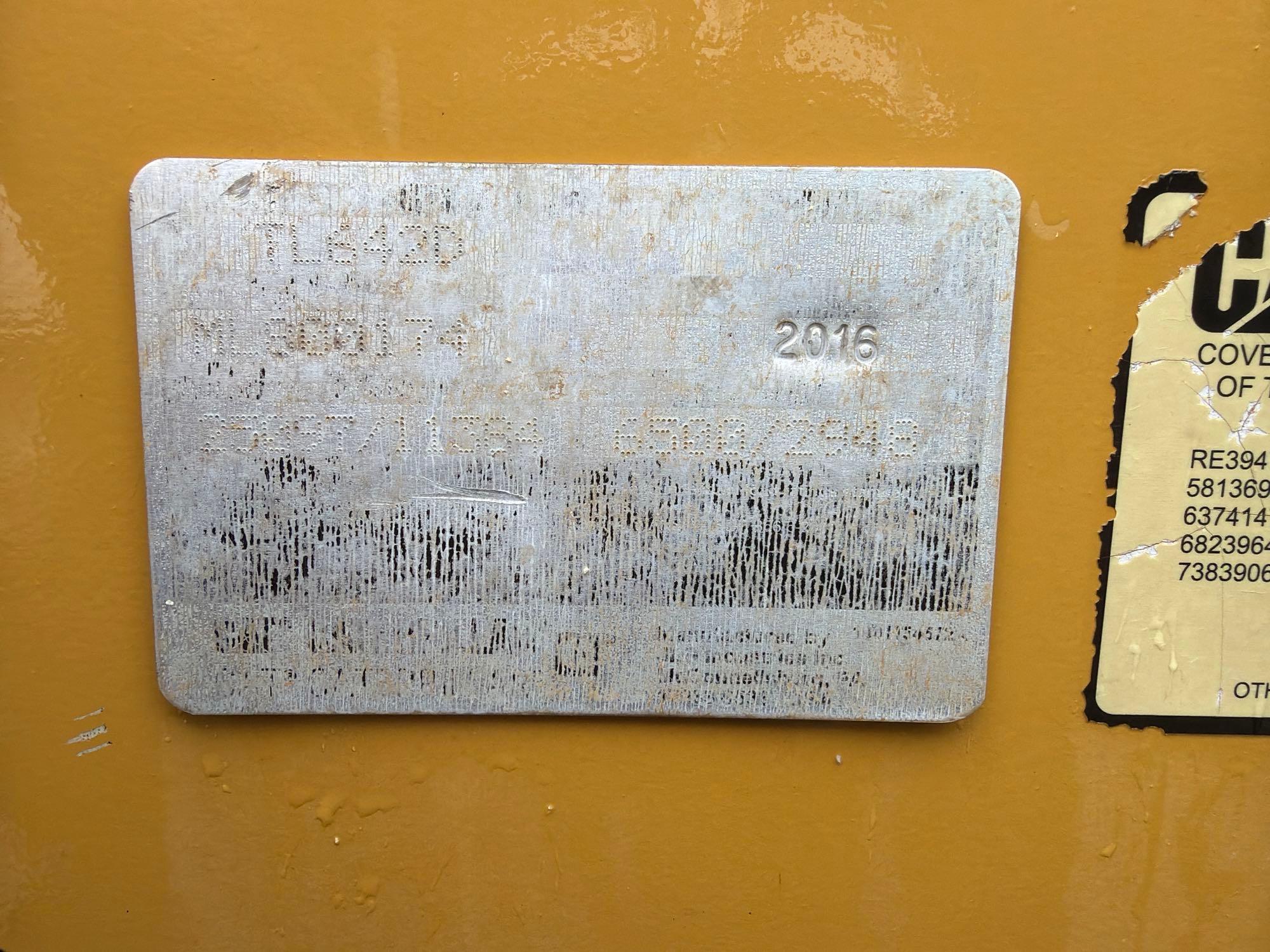 2016 Caterpillar TL642
