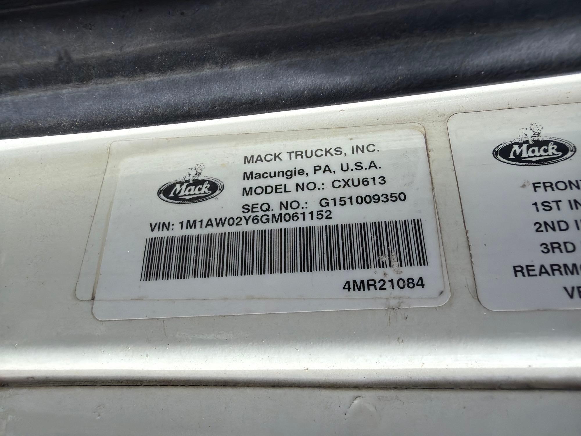 2016 Mack CXU613