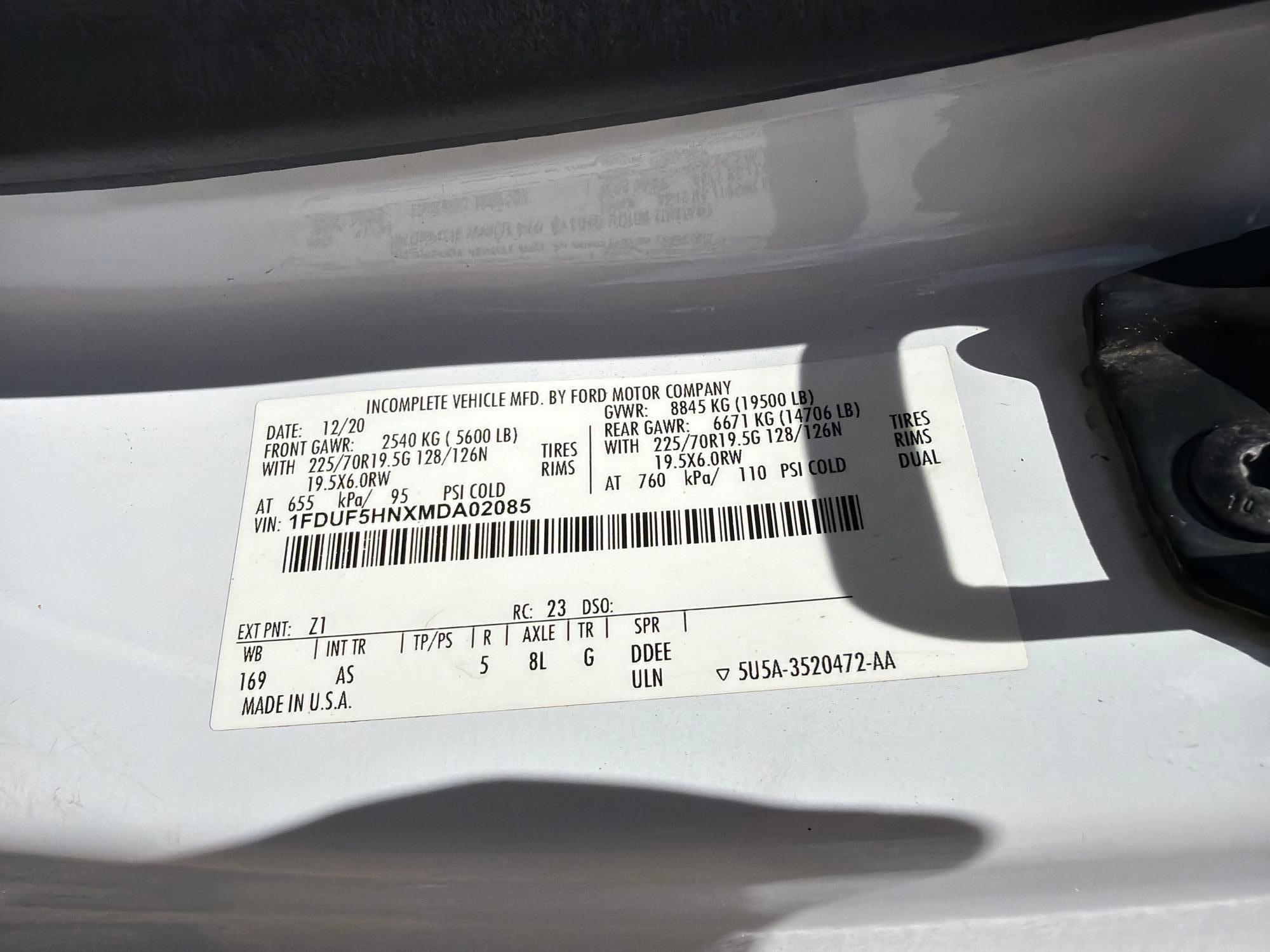 2021 Ford F550XL