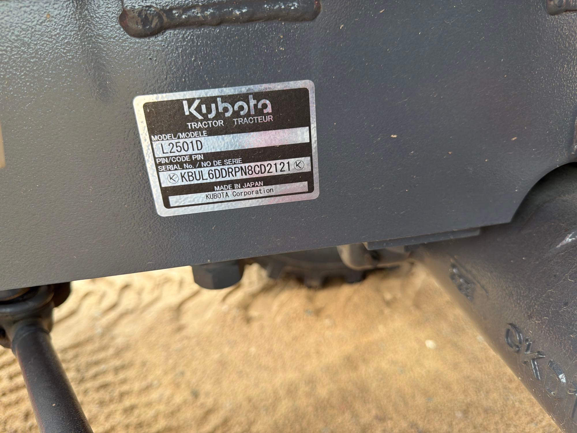 2025 Kubota L2501