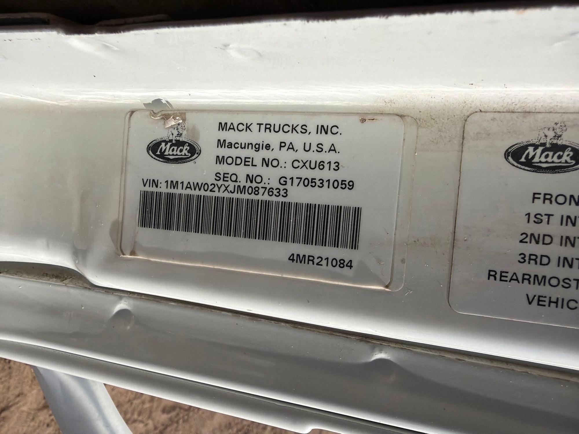 2018 Mack CXU613