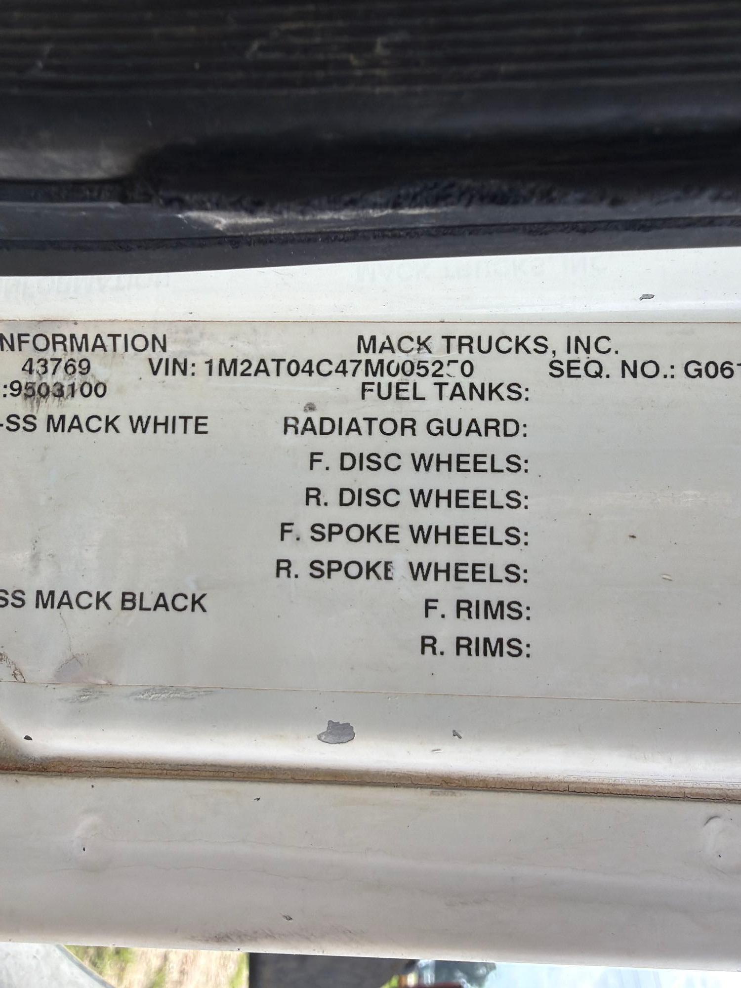 2007 Mack CTP713