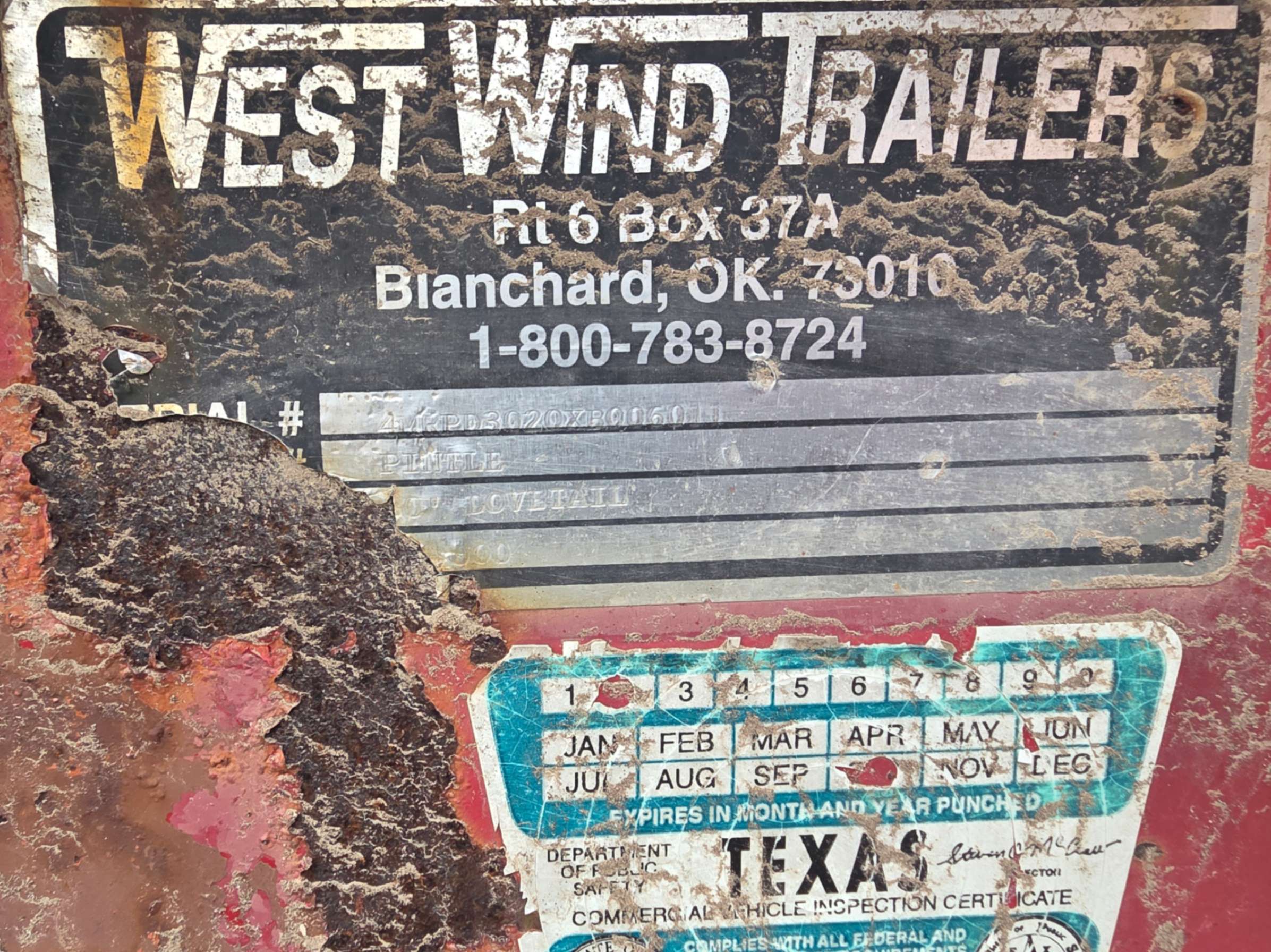 1999 WEST WIND 30FT PINDLE FLATBED DOVETAIL TRAILER