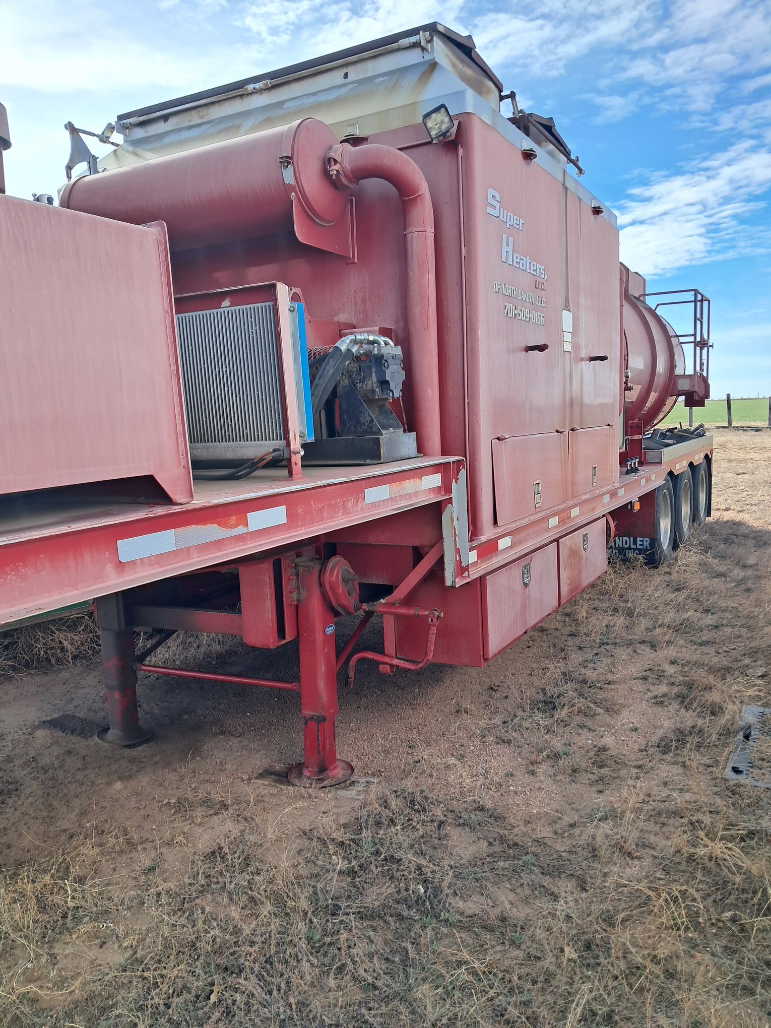 2011 CHANDLER TRI AXLE SPD-18 WATER HEATING TRAILER