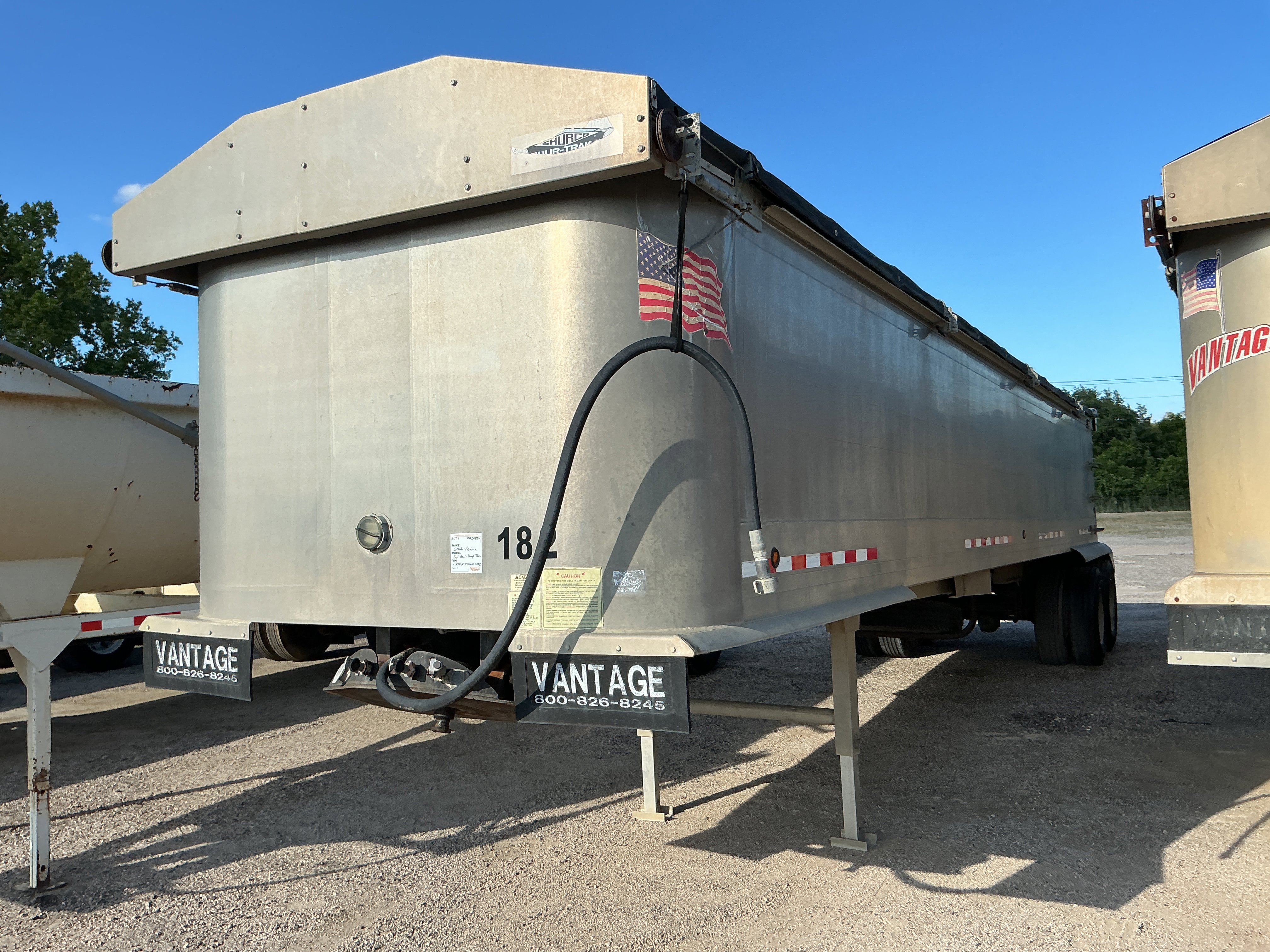 2002 VANTAGE  36FT ALUMINUM END DUMP TRAILER