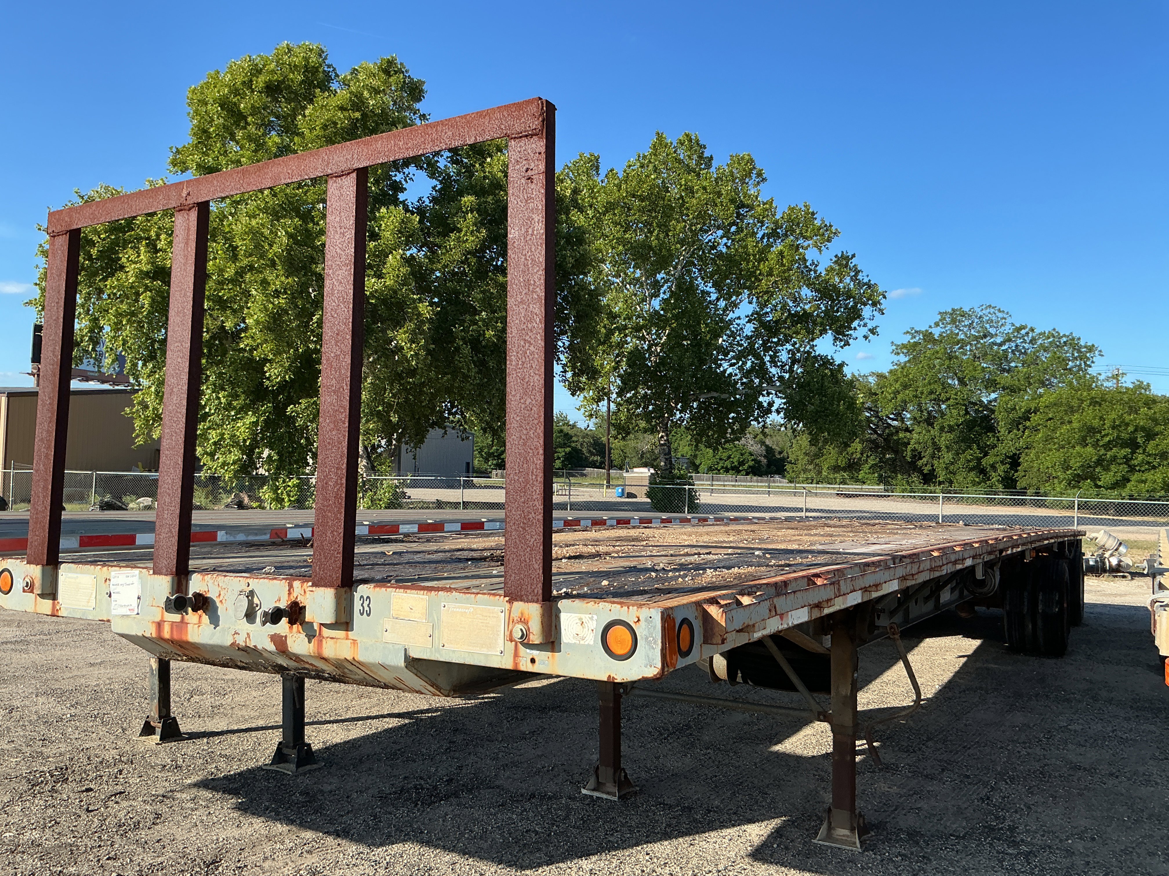 1993 TRANSCRAFT 48FT. FLATBED TRAILER