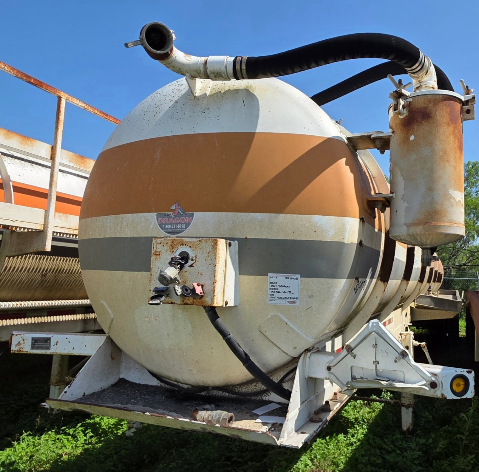 2011 DRAGON 130BBL VAC TRAILER